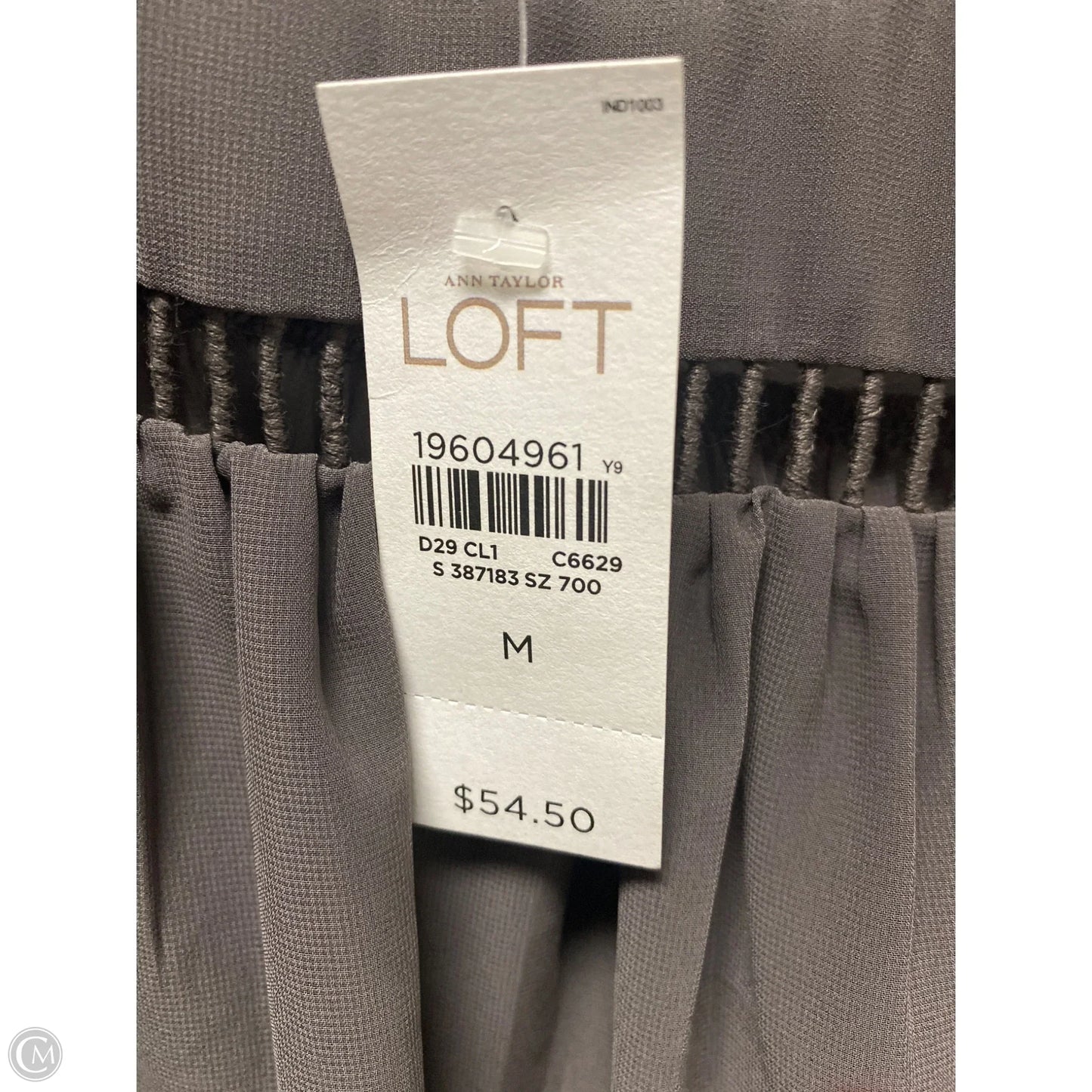 Top Sleeveless By Loft In Brown, Size: M