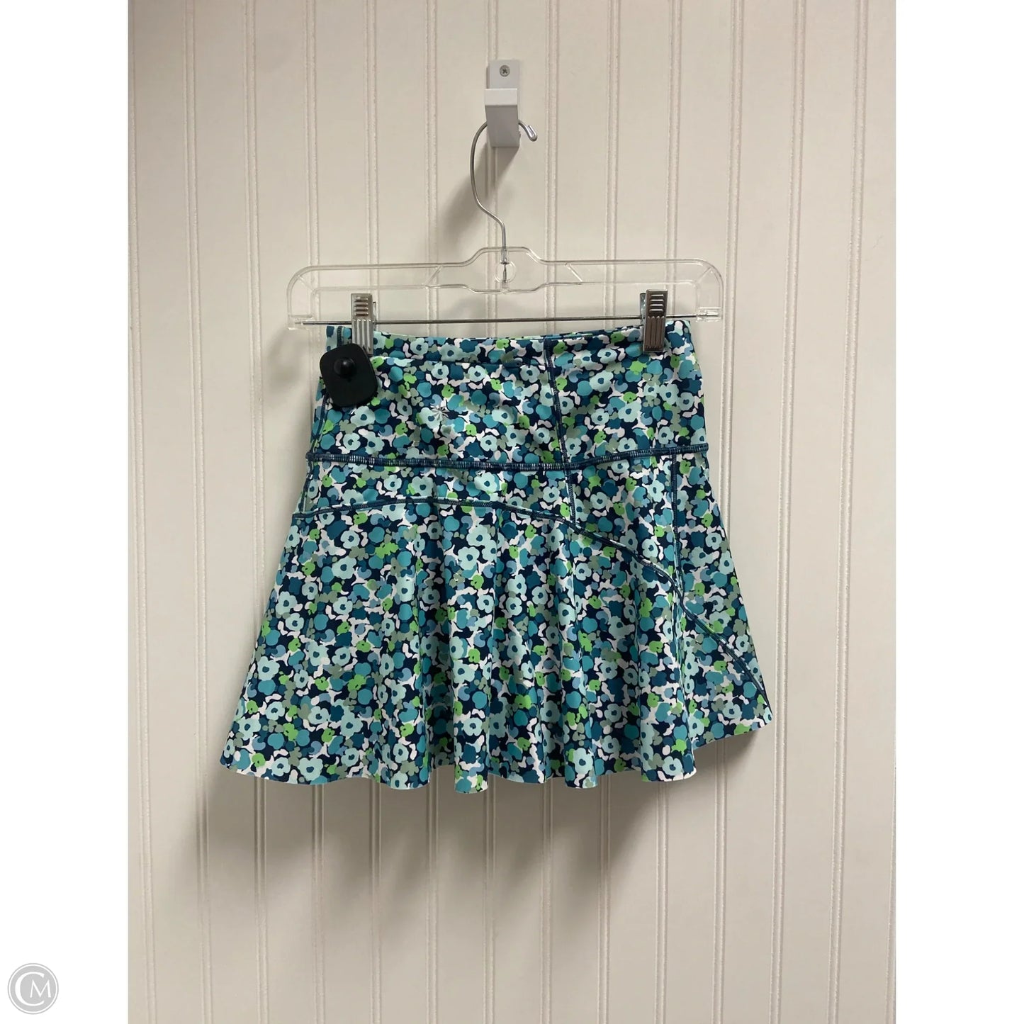 Athletic Skort By Athleta In Blue & Green, Size: Xxs