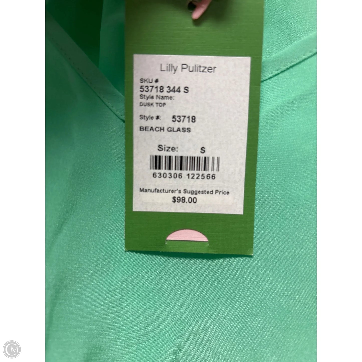 Top Sleeveless Designer By Lilly Pulitzer In Green, Size: S