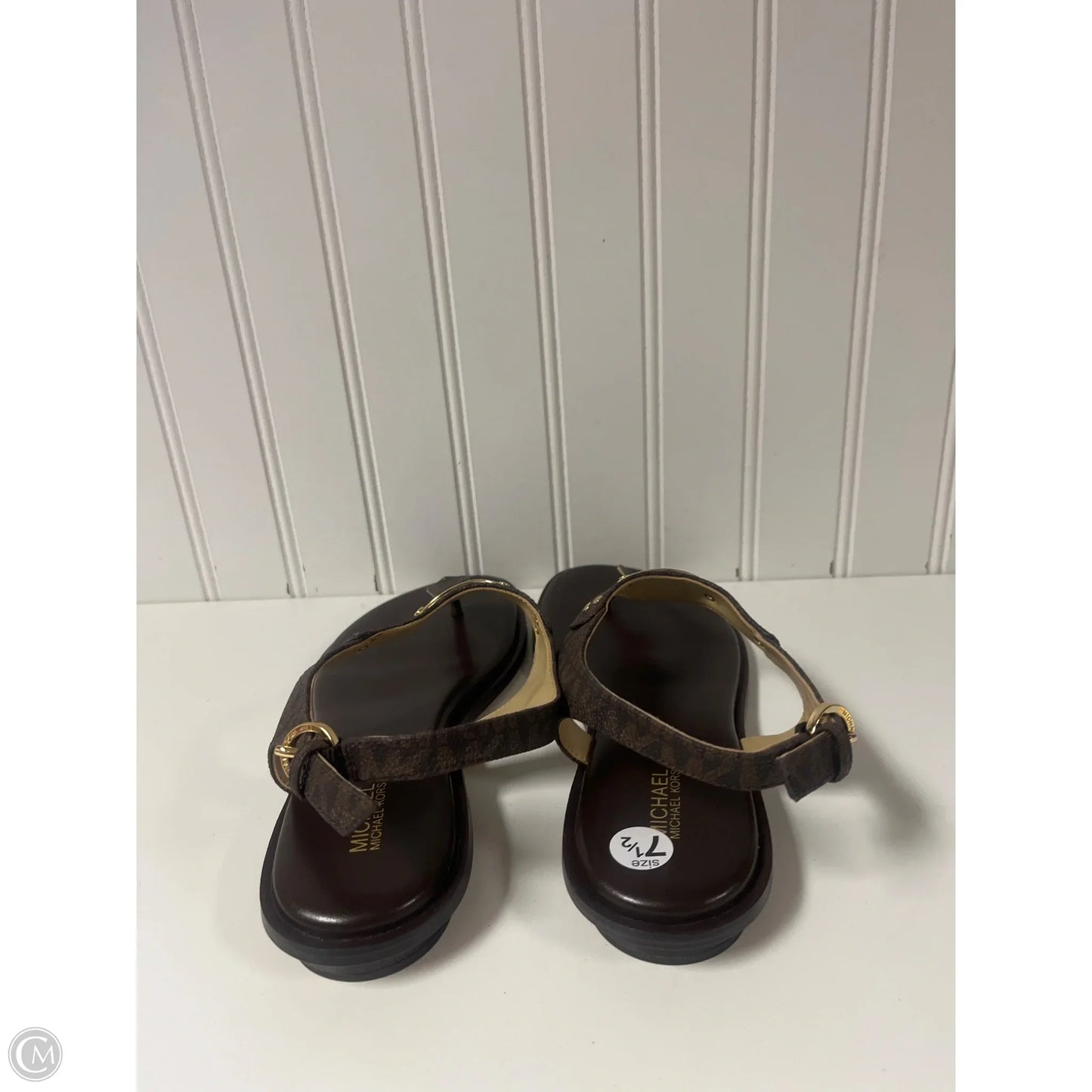 Sandals Designer By Michael Kors In Brown, Size: 7.5