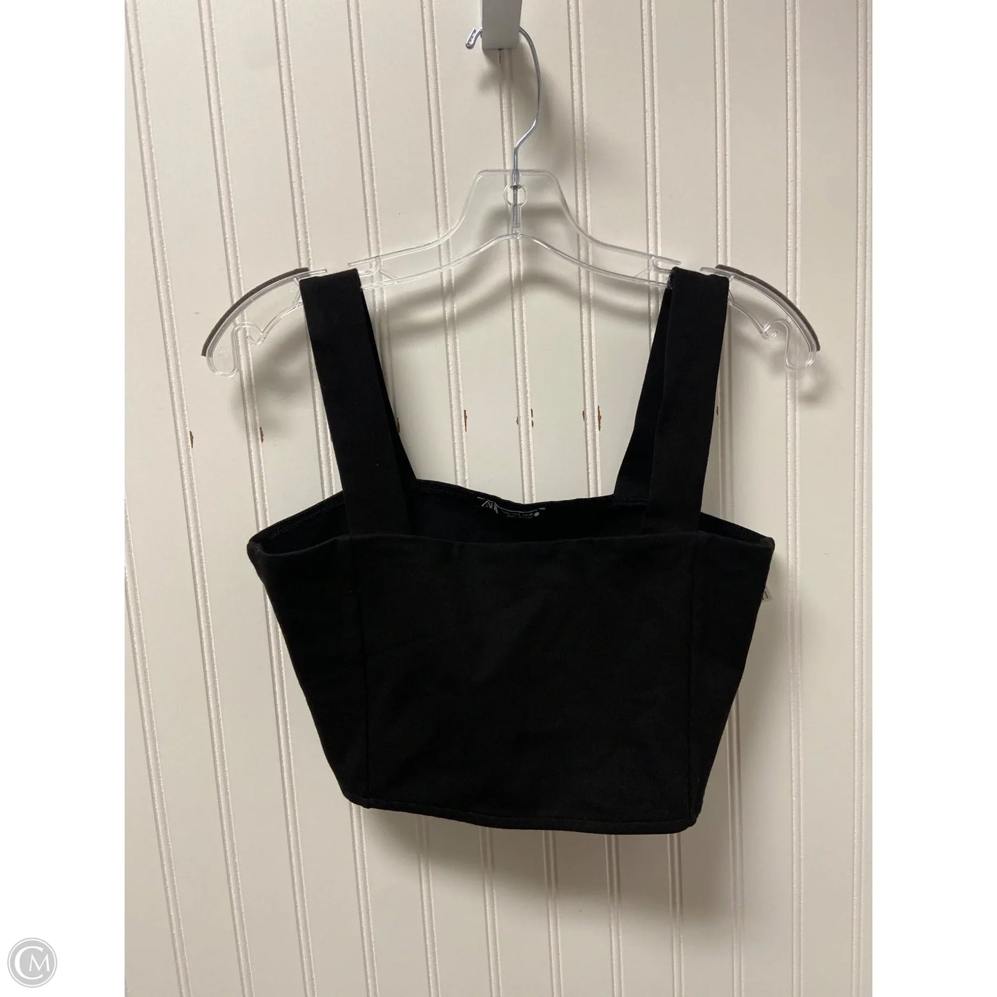 Top Sleeveless By Zara In Black, Size: L