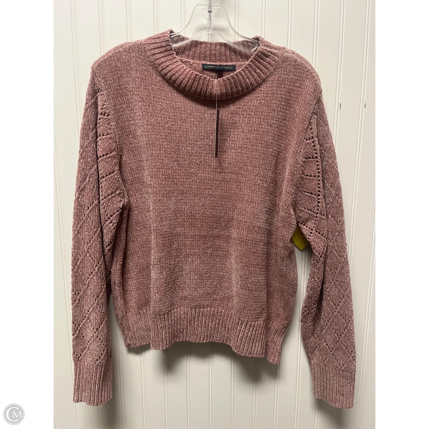 Sweater By Adrienne Vittadini In Pink, Size: Xlp