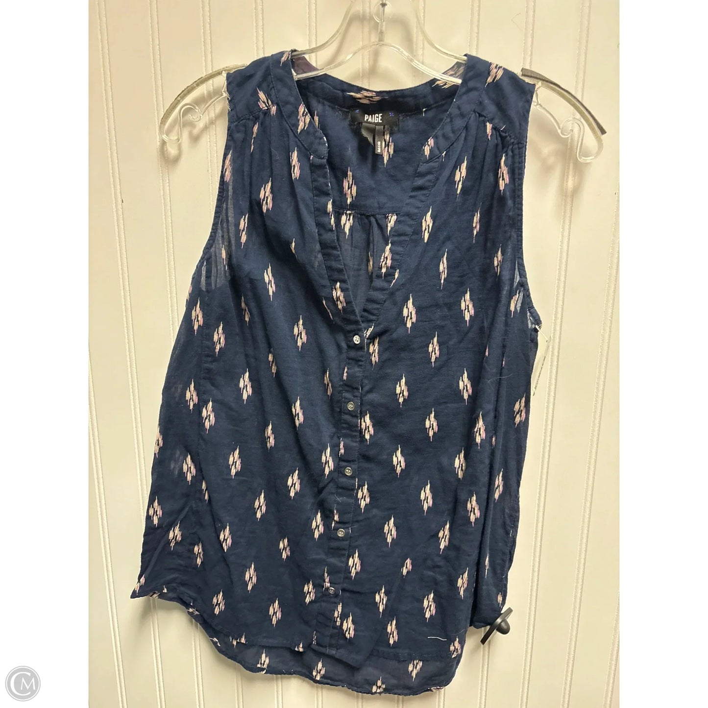 Top Sleeveless Basic By Paige In Blue, Size: S