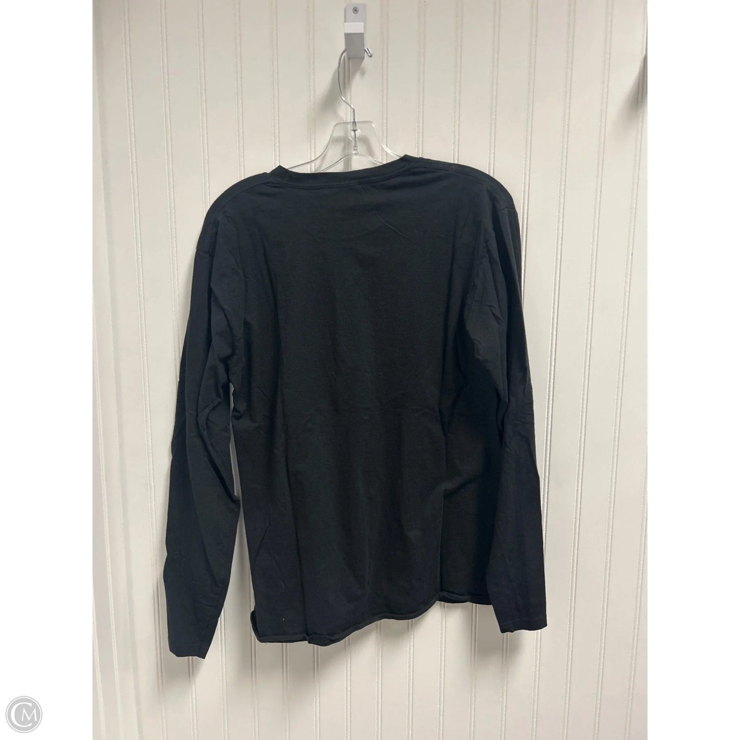 Top Long Sleeve Basic By Clothes Mentor In Black, Size: M