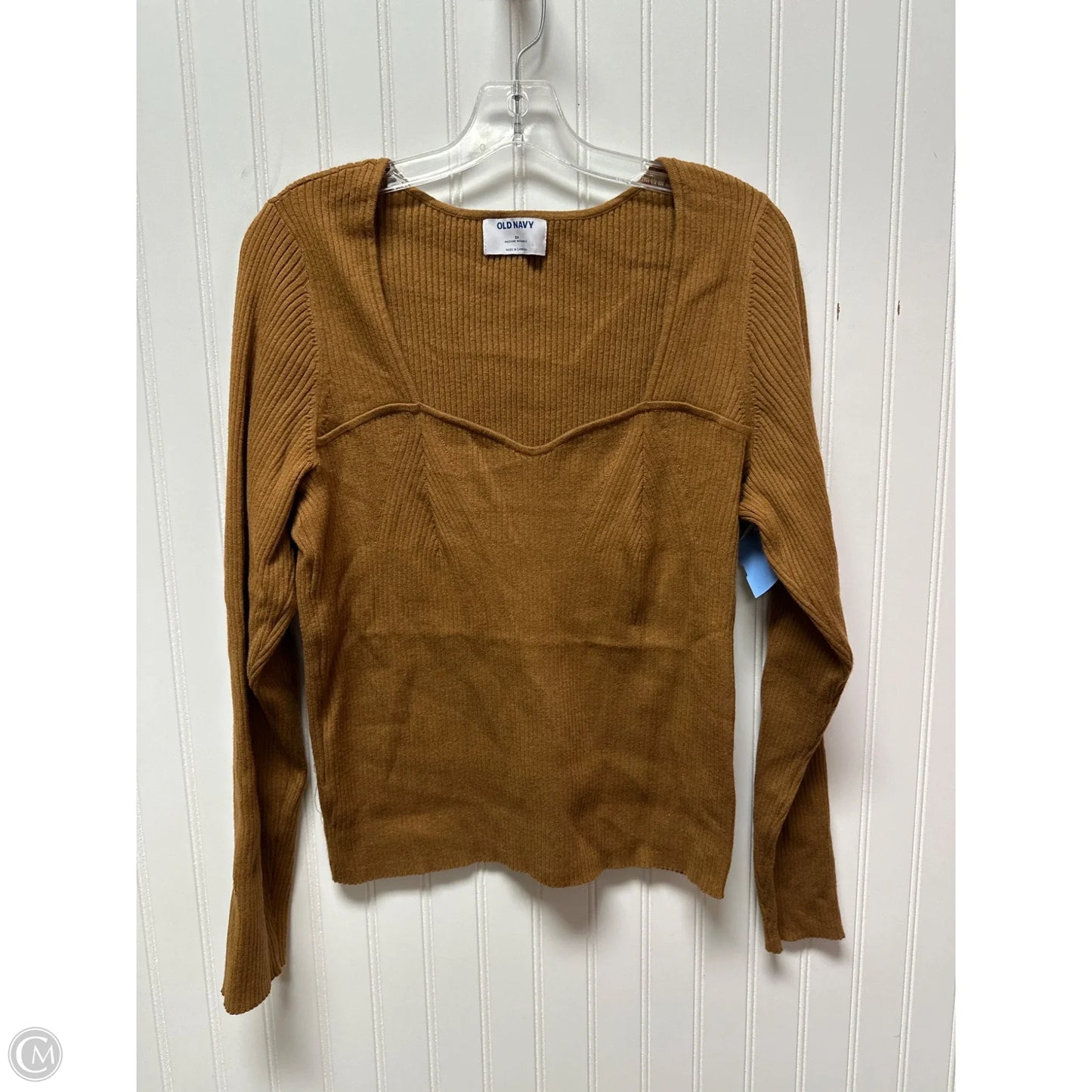 Top Long Sleeve By Old Navy In Tan, Size: 2x