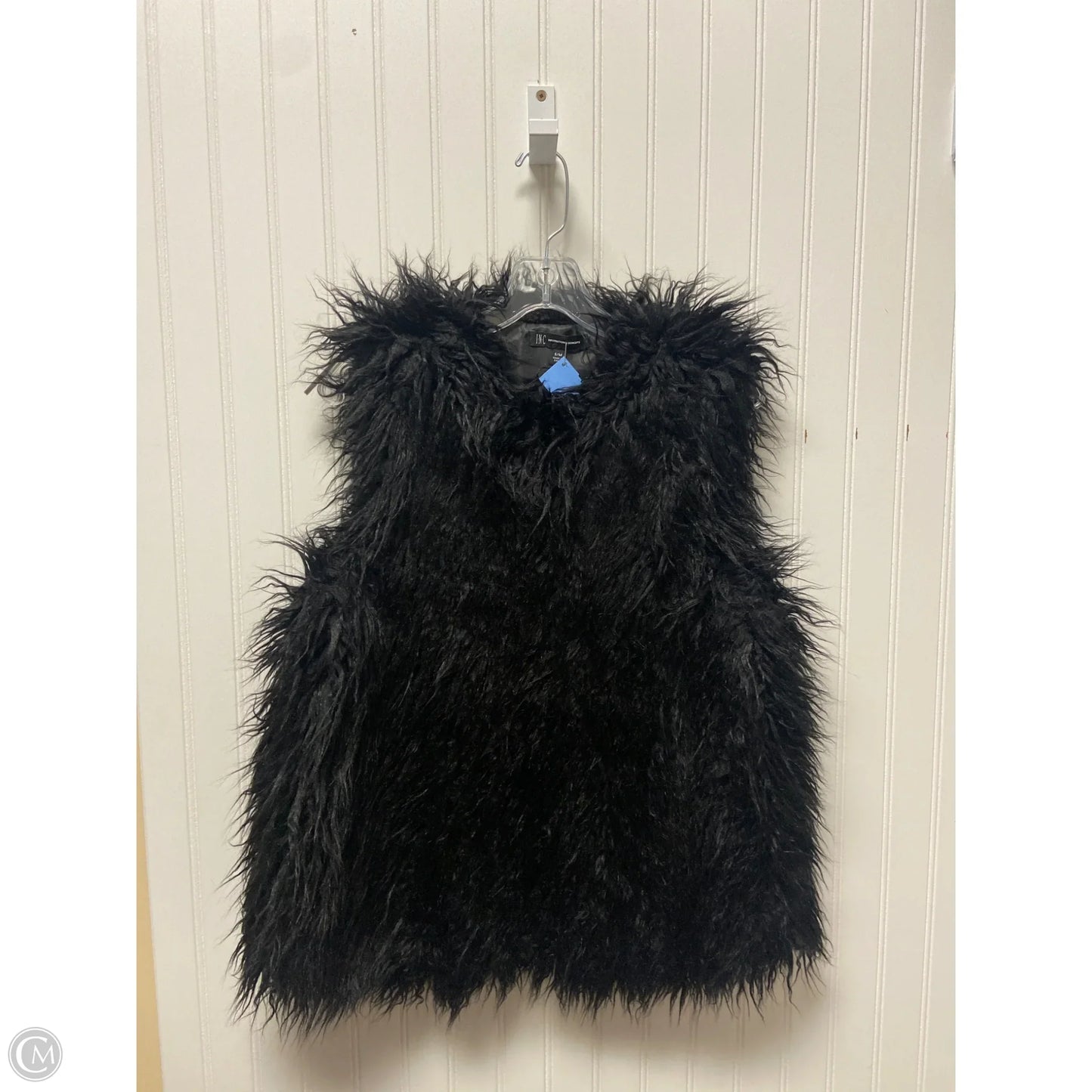 Vest Faux Fur & Sherpa By Inc In Black, Size: M