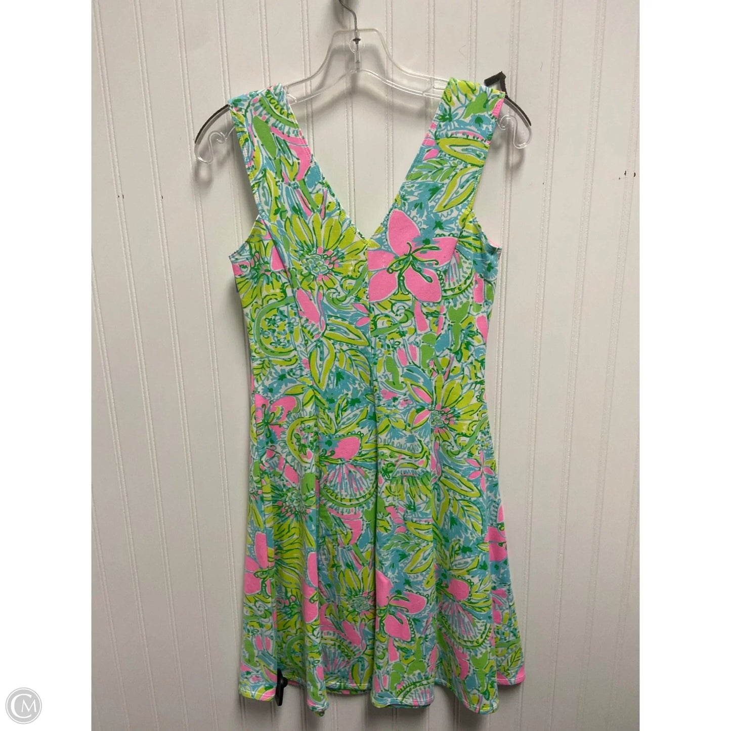 Dress Designer By Lilly Pulitzer In Green & Pink, Size: Xs