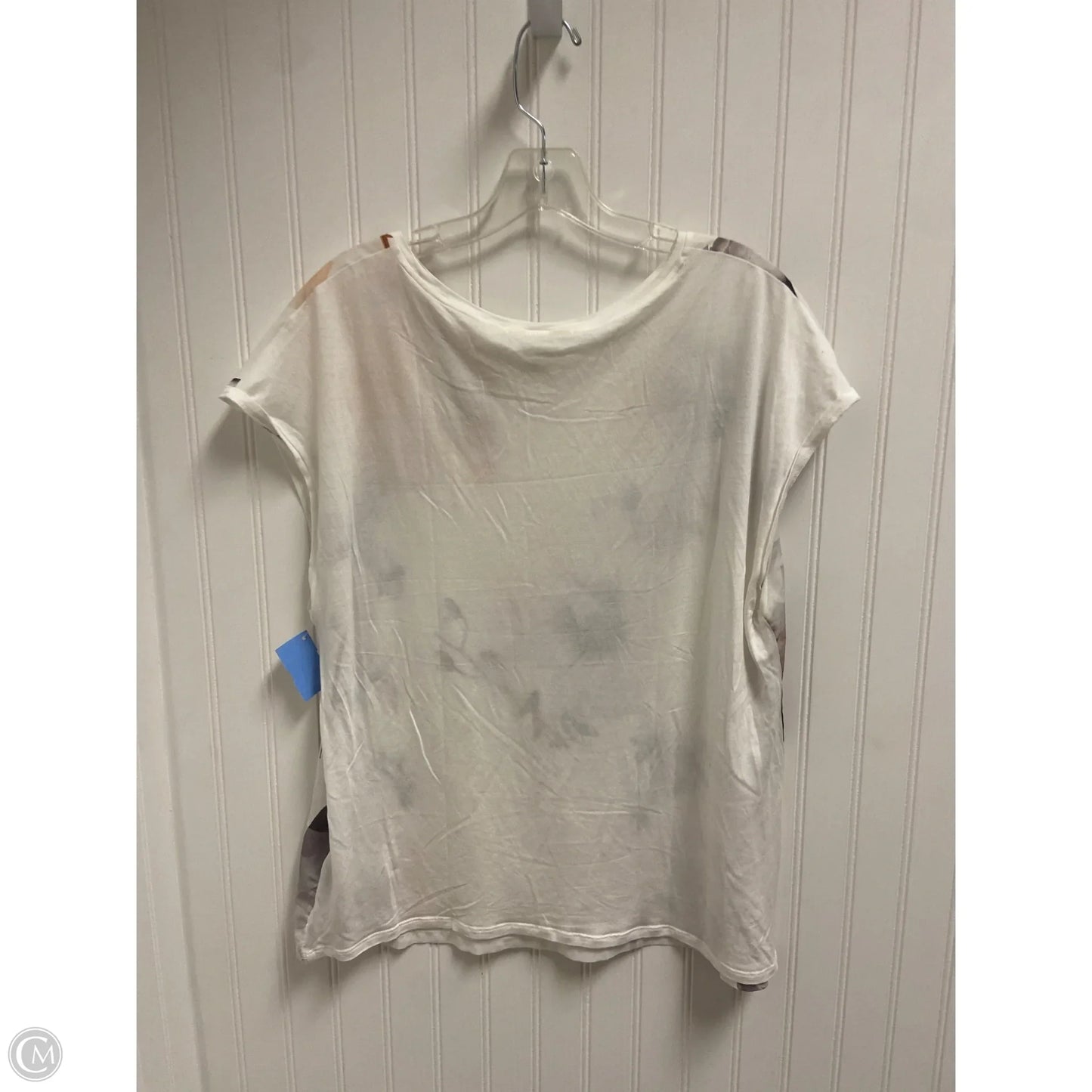 Top Short Sleeve By Ted Baker In White, Size: Xl