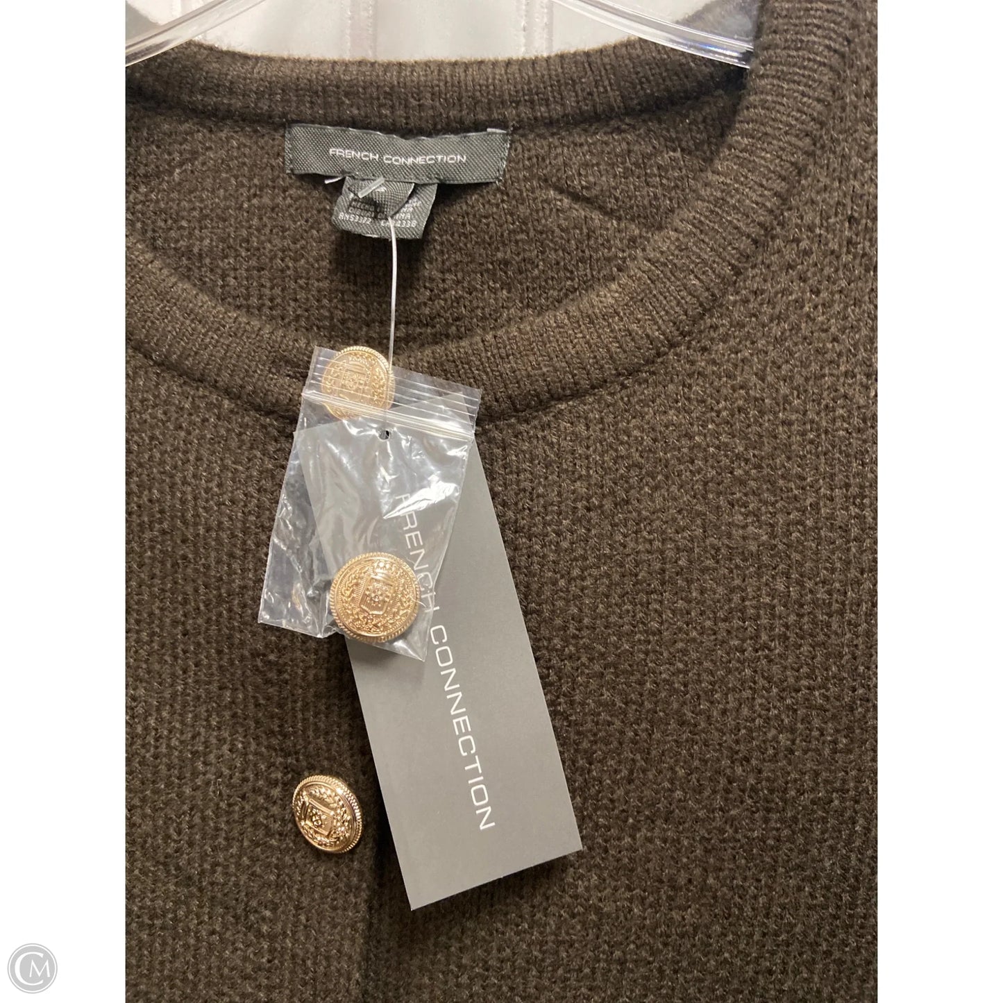 Sweater Cardigan By French Connection In Brown, Size: S