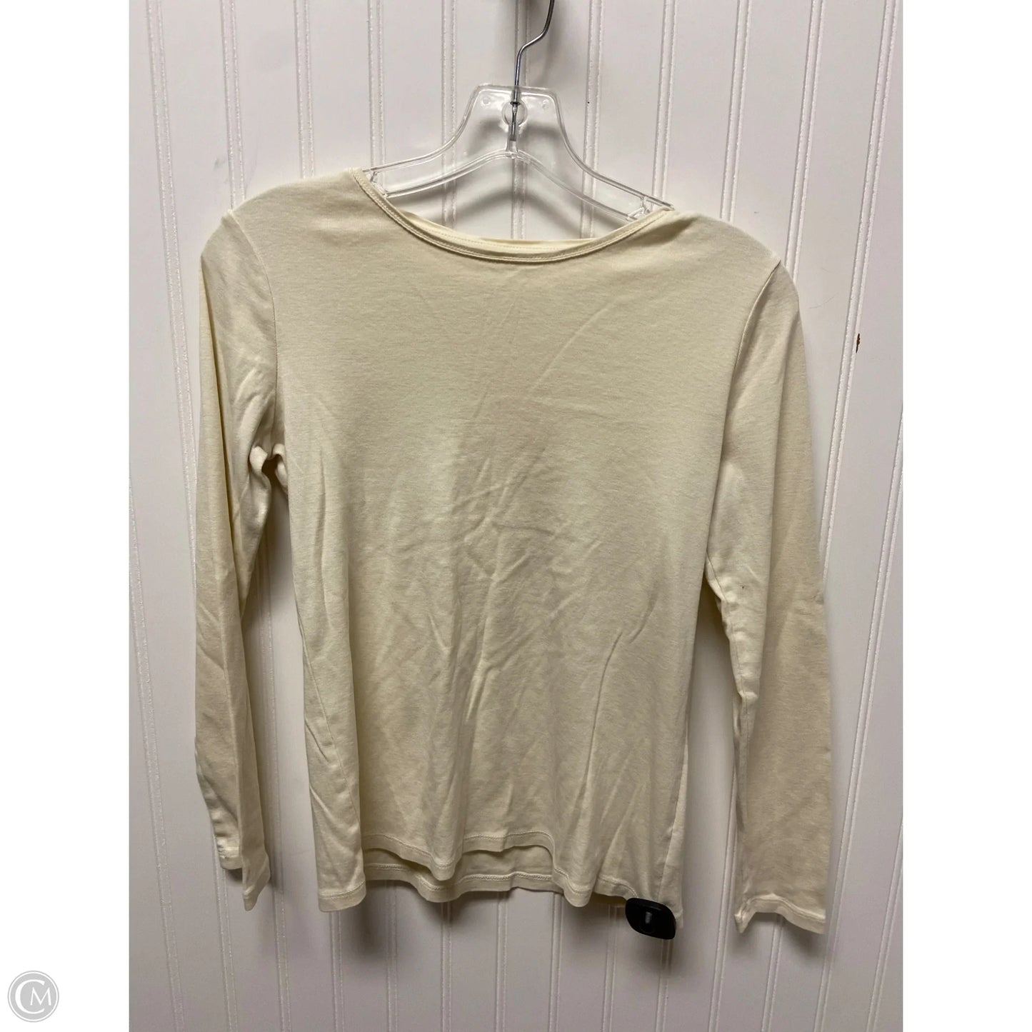 Top Long Sleeve Basic By Talbots In Beige, Size: S