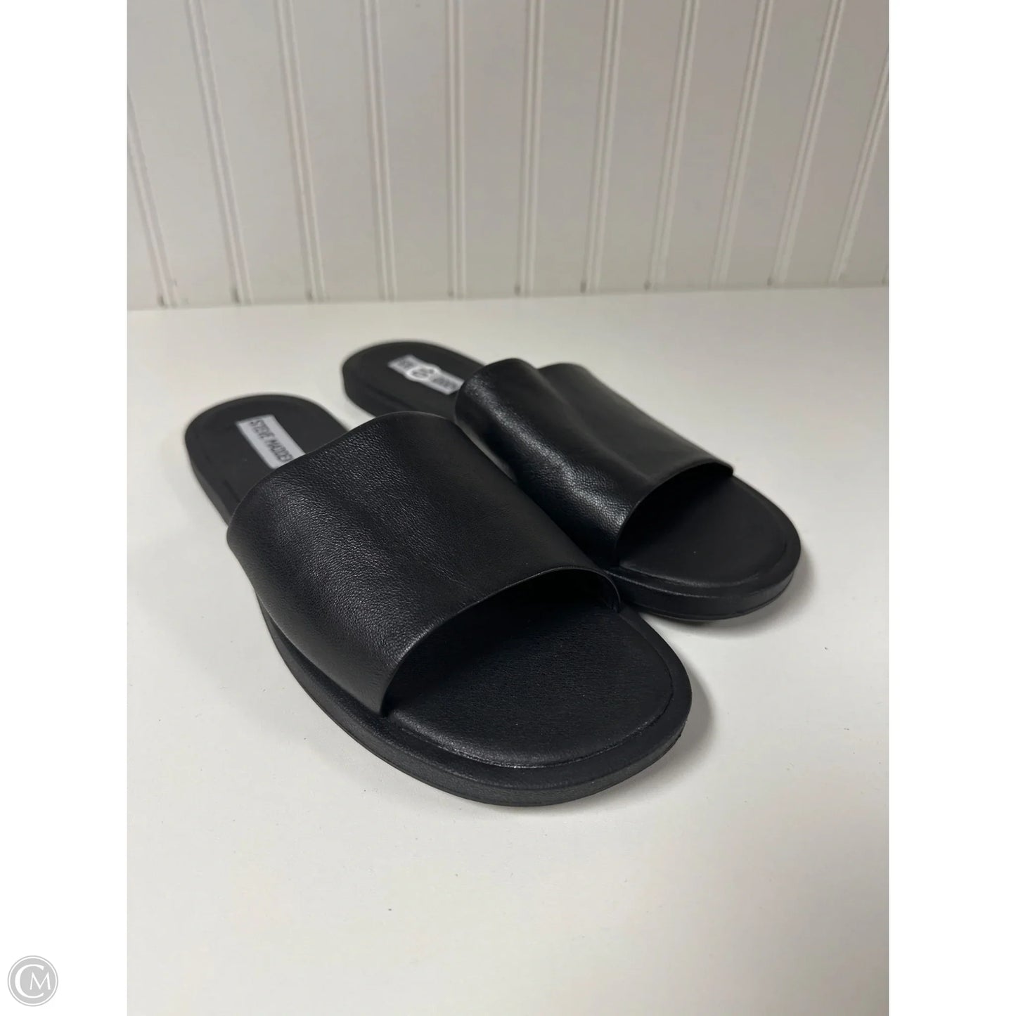 Sandals Flats By Steve Madden In Black, Size: 10