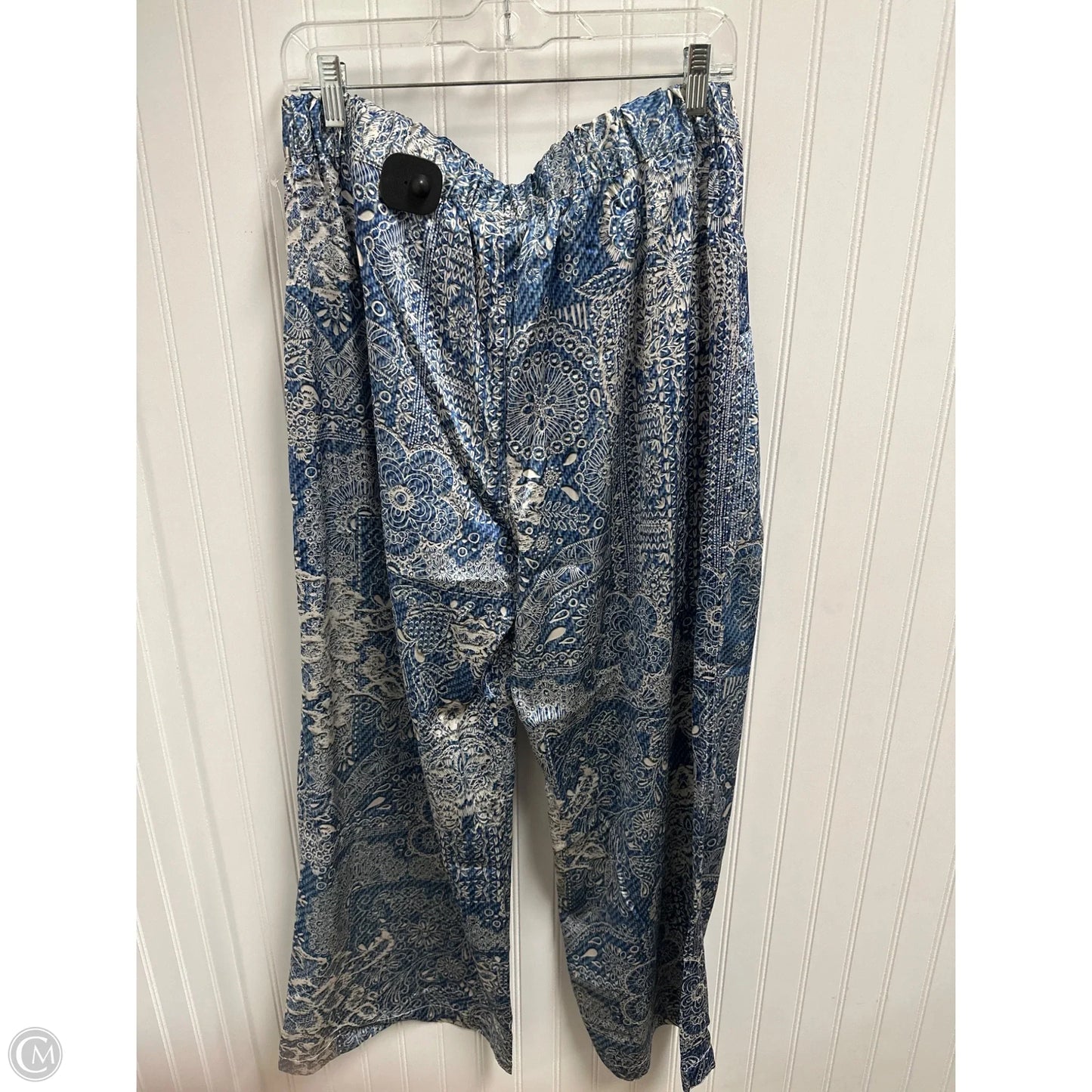 Pants Dress By Johnny Was In Blue & White, Size: 8