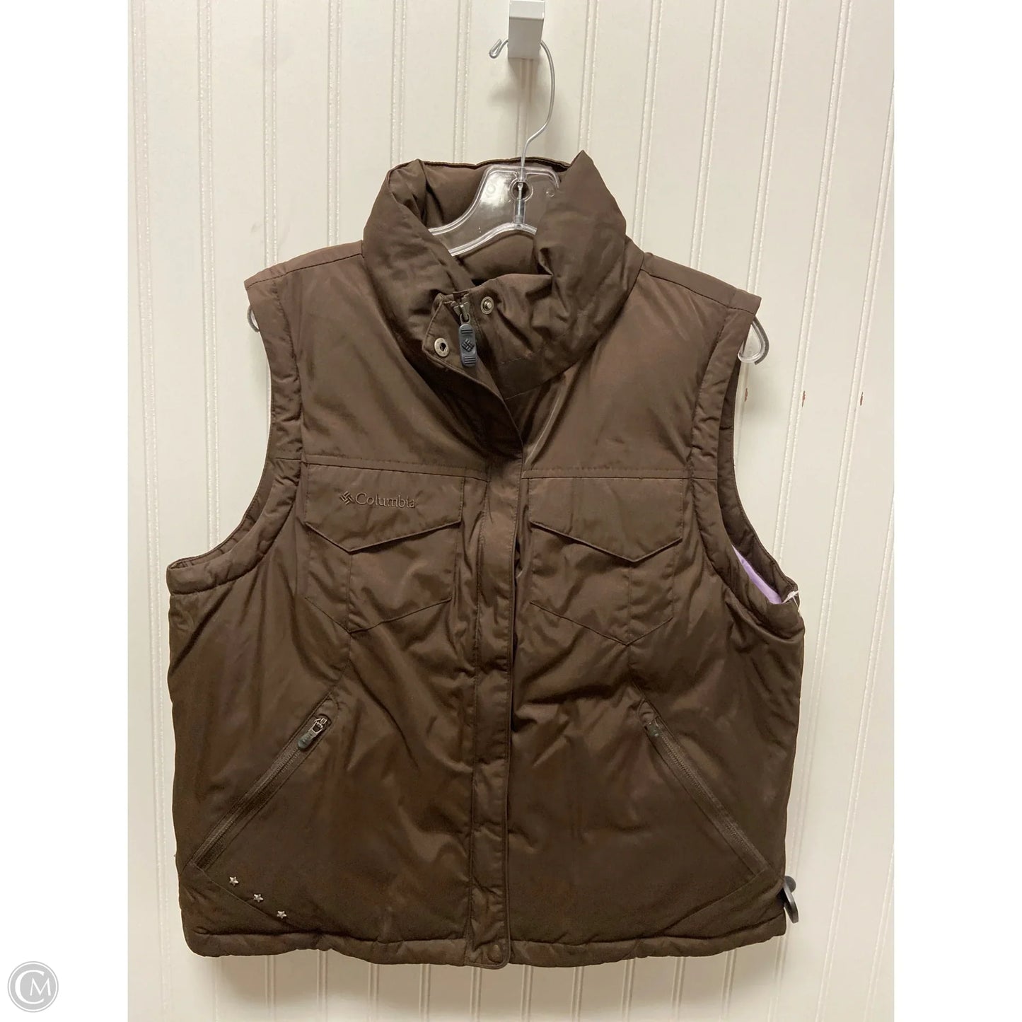 Vest Puffer & Quilted By Columbia In Brown, Size: L