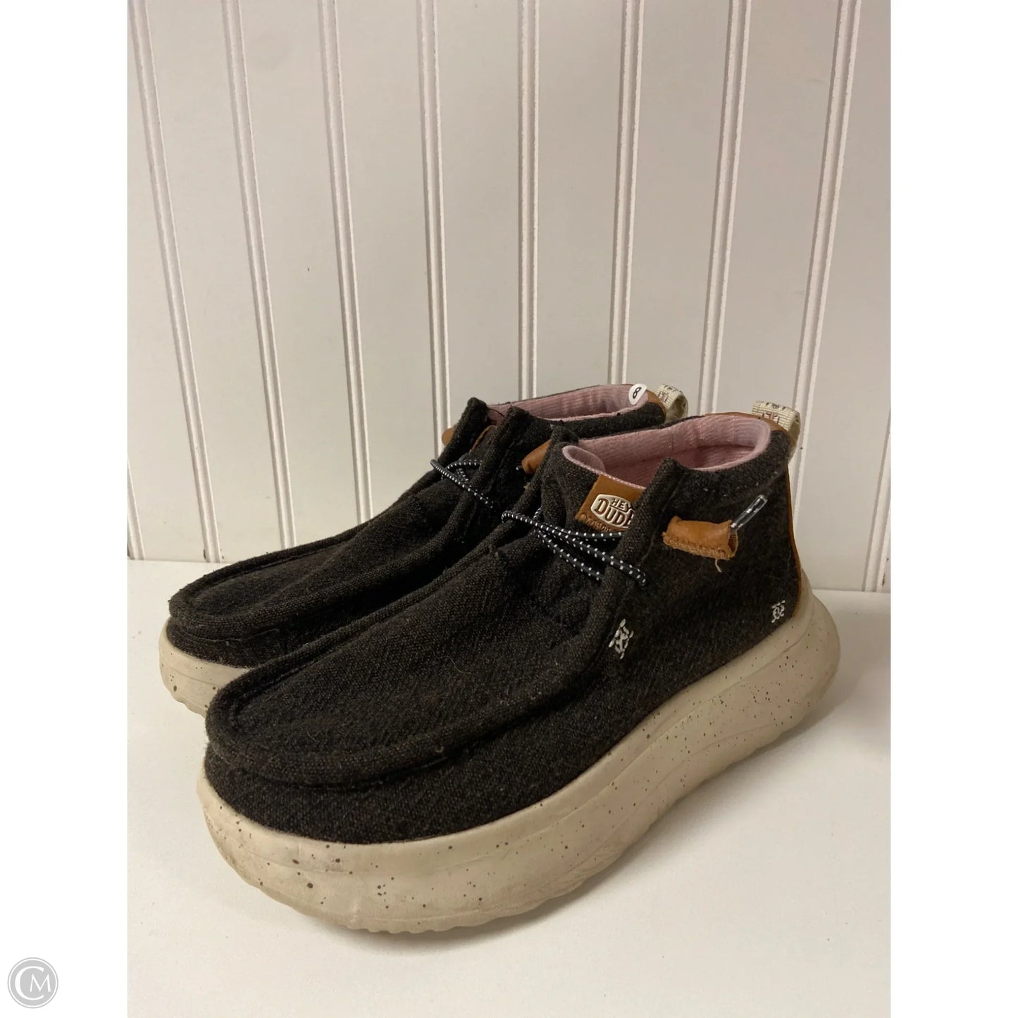 Boots Ankle Flats By Hey Dude In Brown, Size: 8