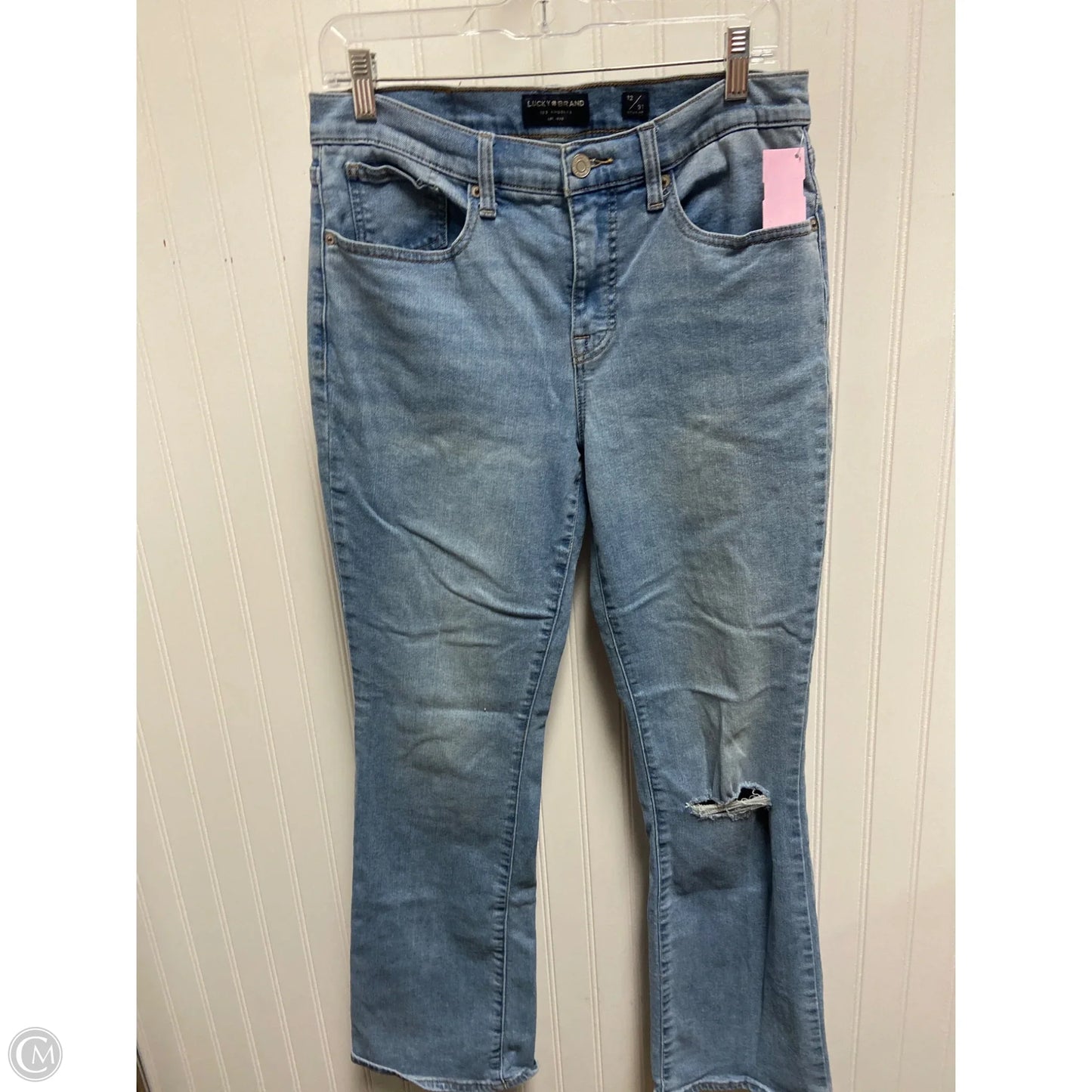 Jeans Boot Cut By Lucky Brand In Blue Denim, Size: 12
