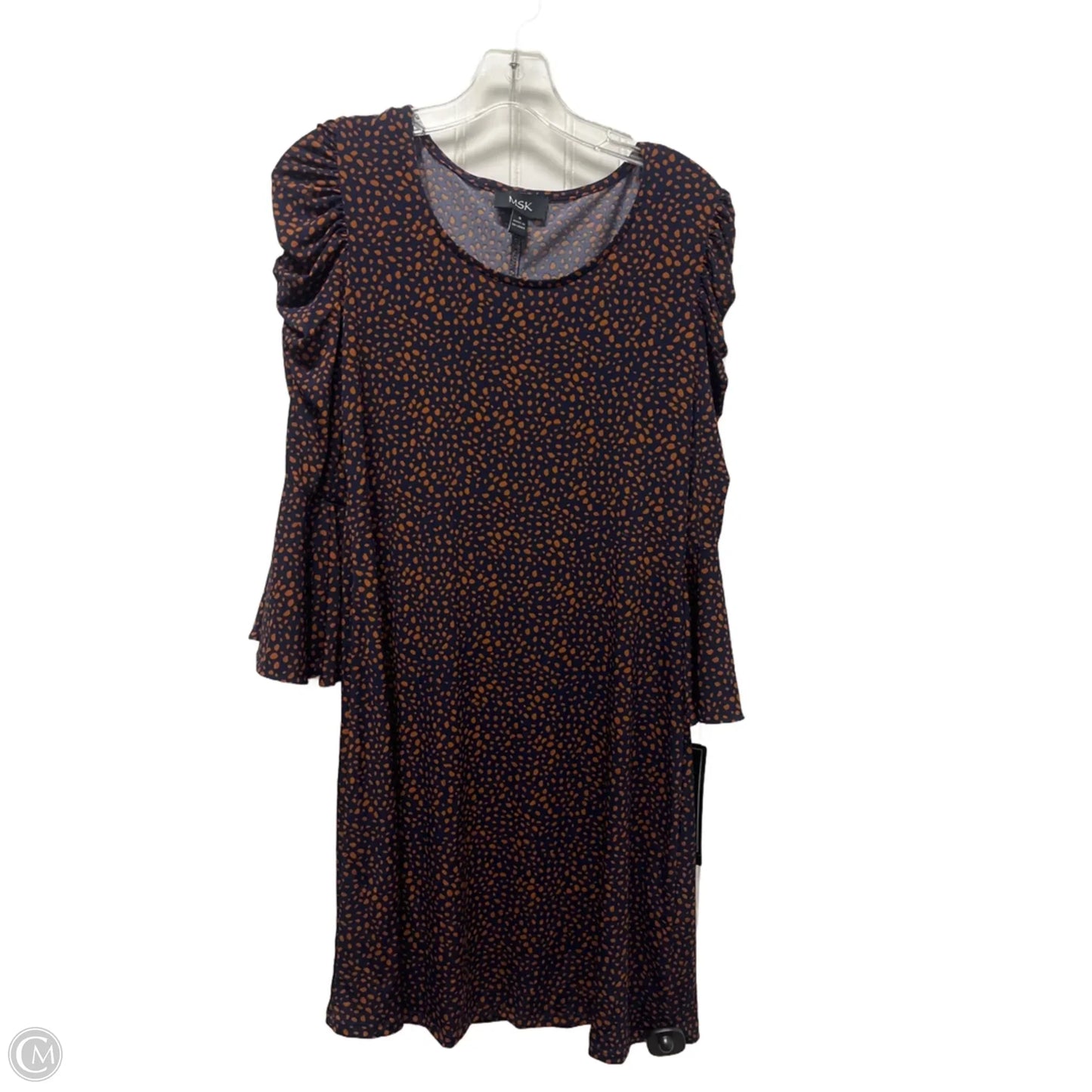 Dress Casual Short By Msk In Blue & Orange, Size: S