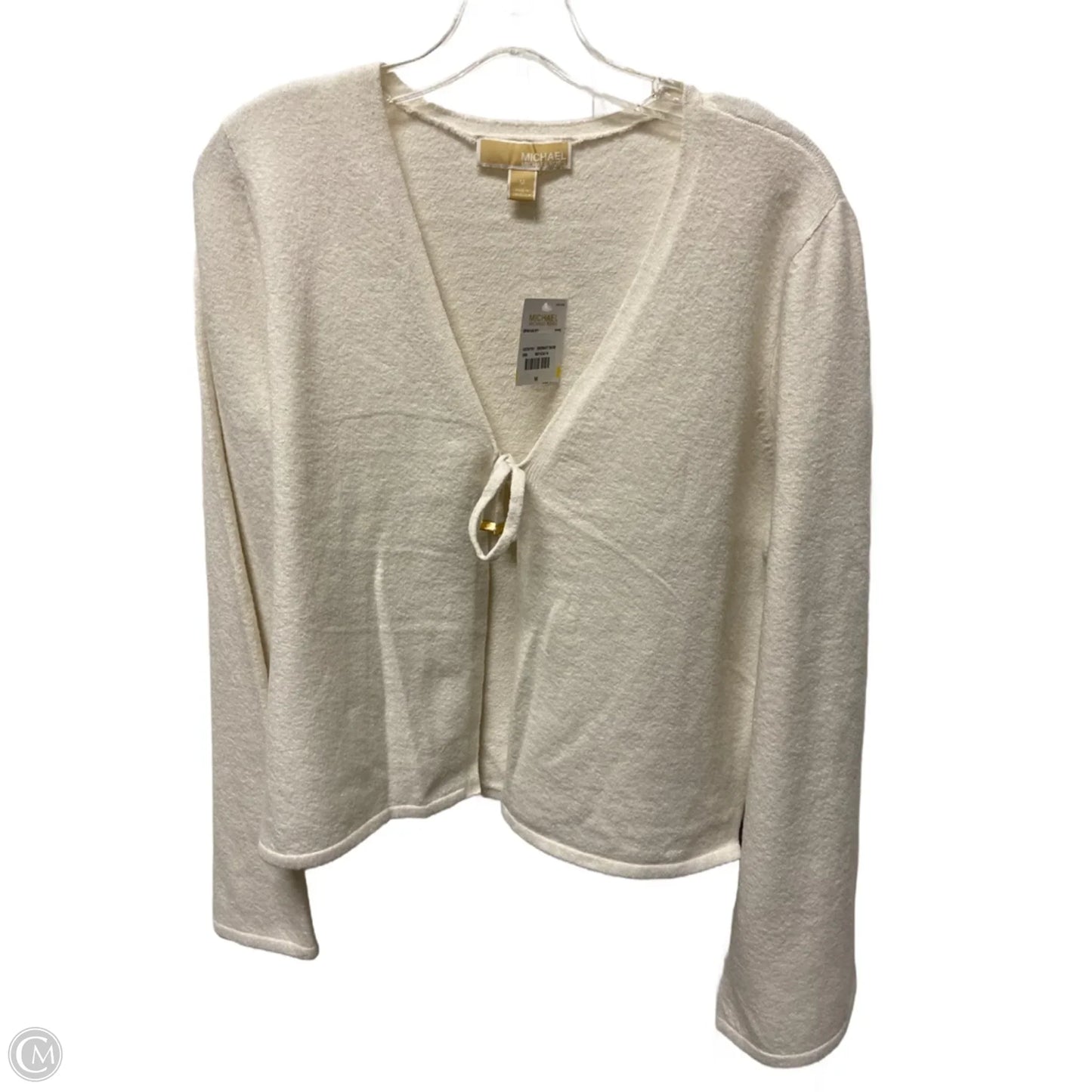 Sweater Cardigan By Michael By Michael Kors In Cream, Size: M