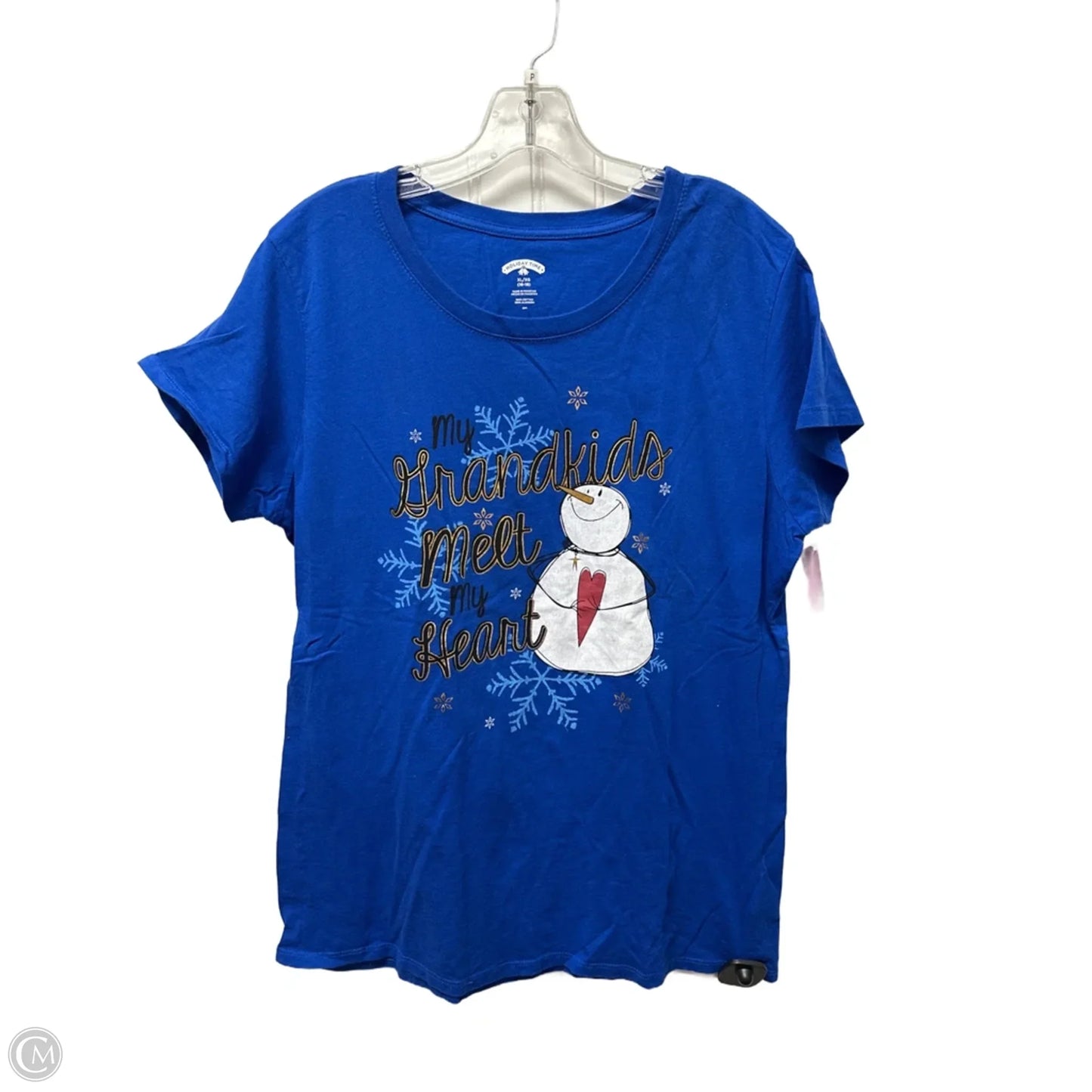 Top Short Sleeve Basic By Clothes Mentor In Blue, Size: Xl