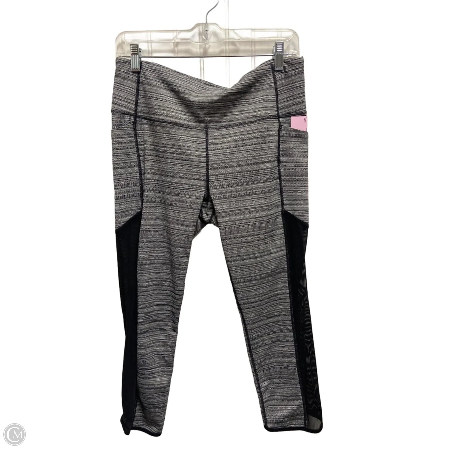 Athletic Leggings By Athleta In Black & White, Size: L