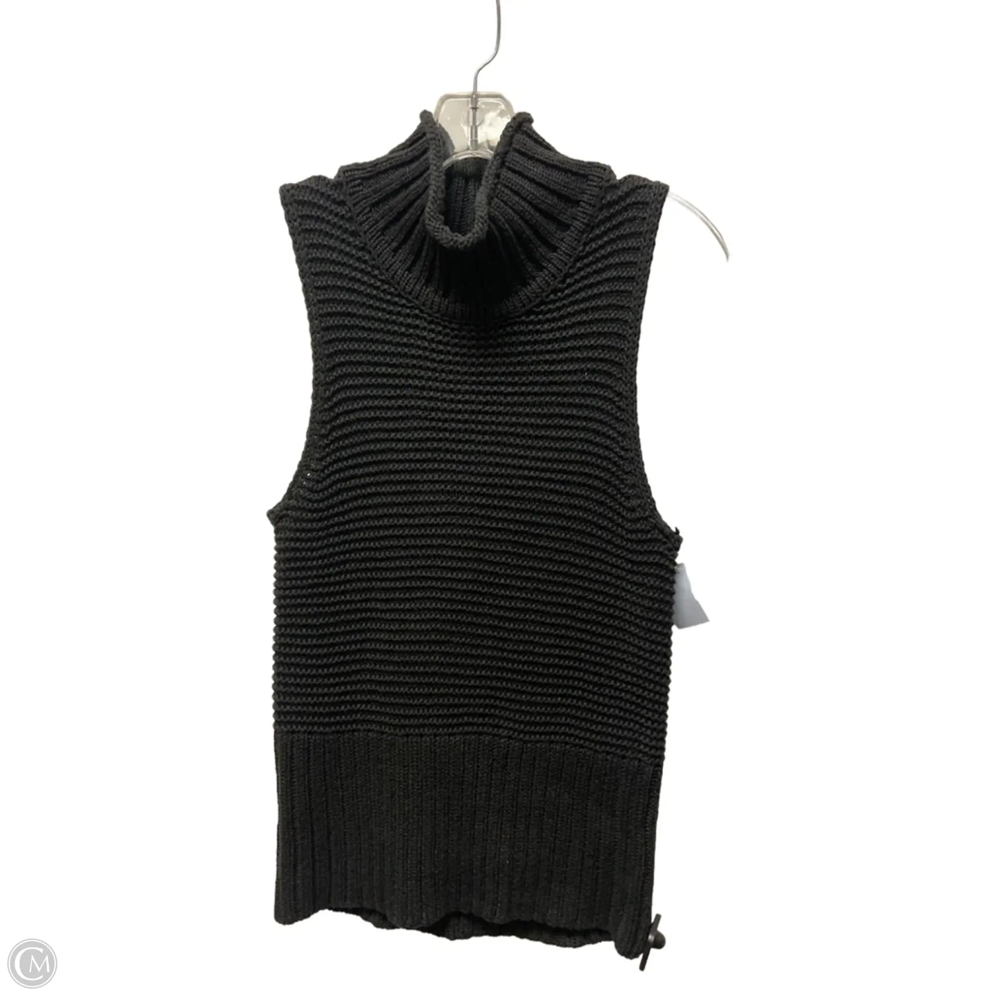 Sweater Short Sleeve By Gap In Black, Size: S