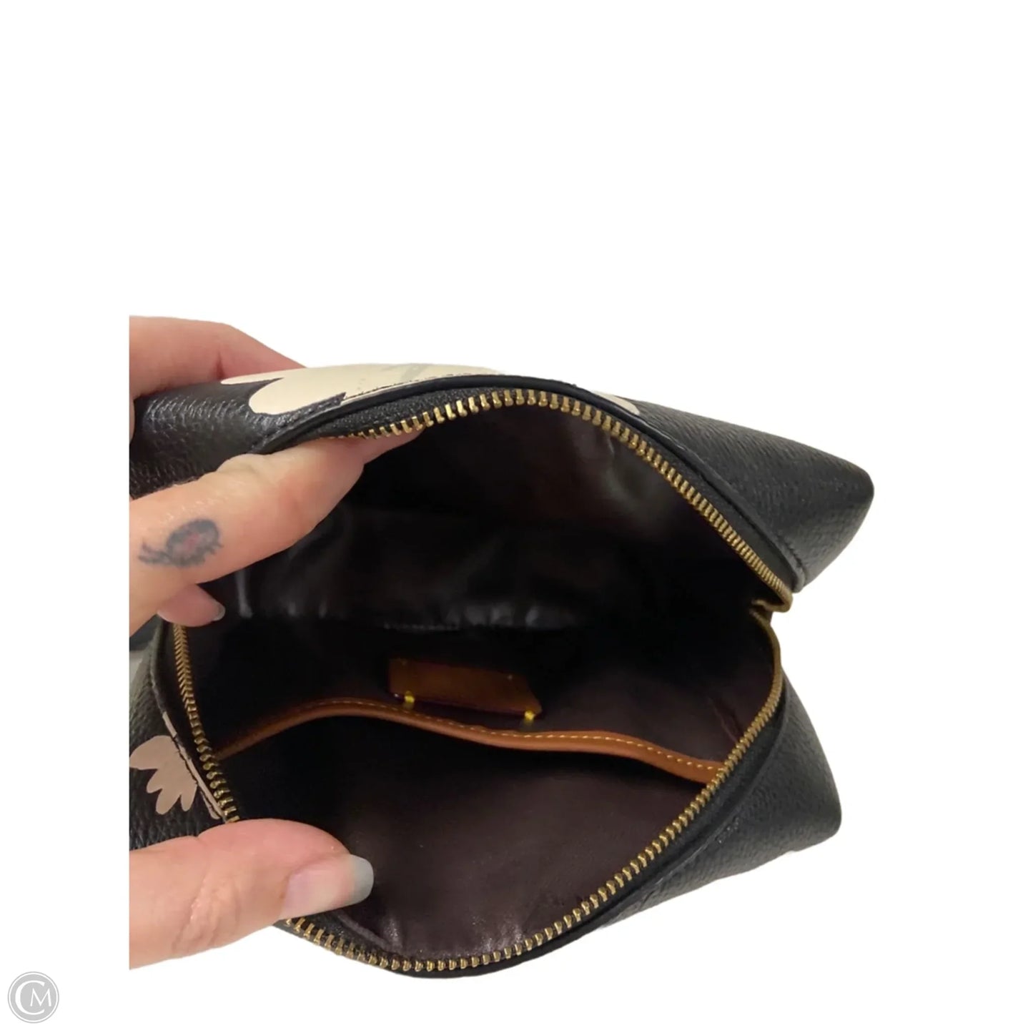 Makeup Bag Designer By Coach, Size: Medium