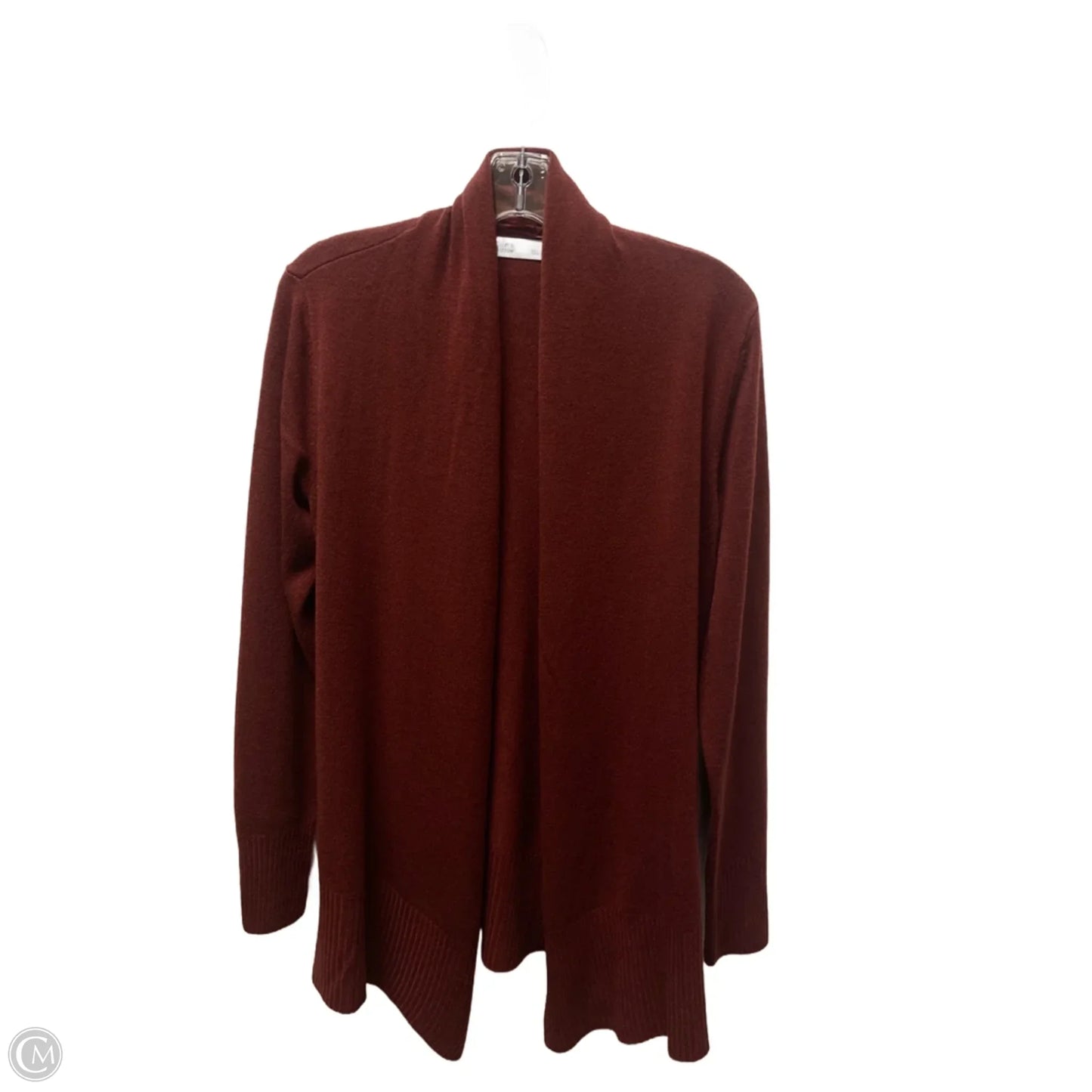Sweater Cardigan By Croft And Barrow In Maroon, Size: S