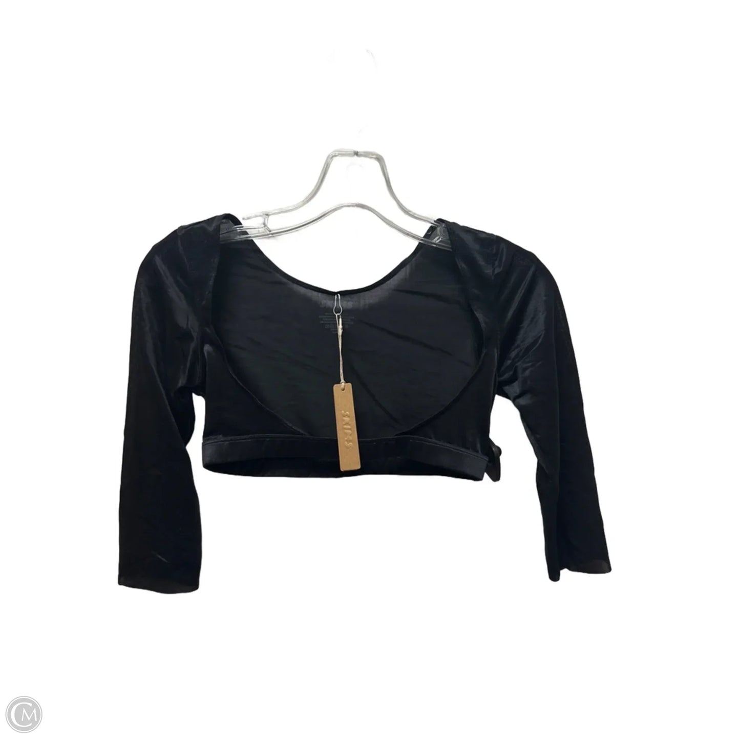 Top Long Sleeve By Skims In Black, Size: M