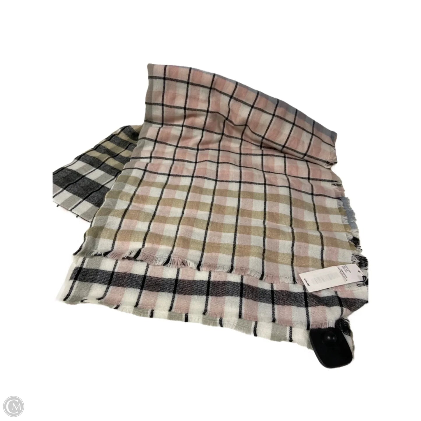 Scarf Winter By Anna & Ava In Pink & White