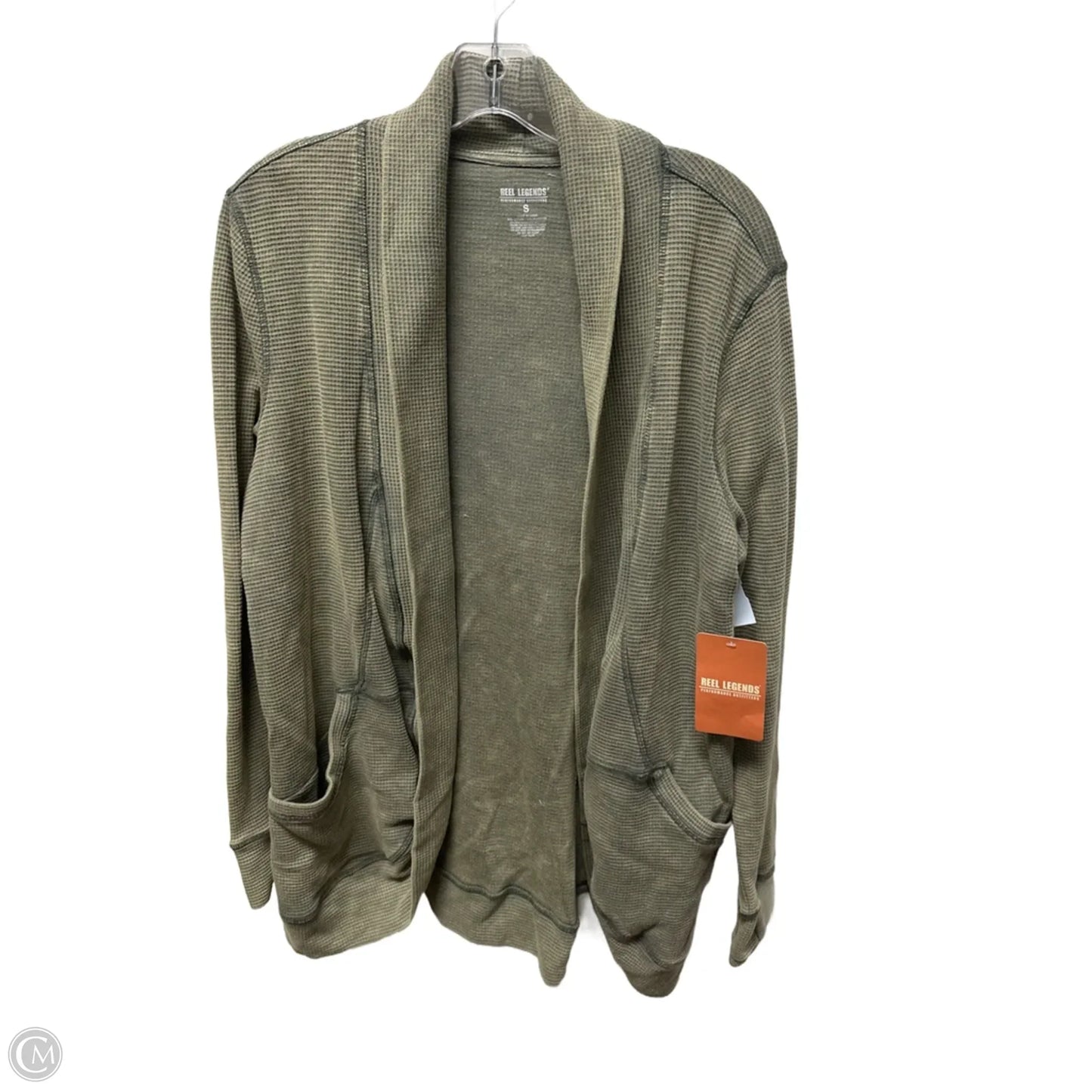 Sweater Cardigan By Reel Legends In Green, Size: S