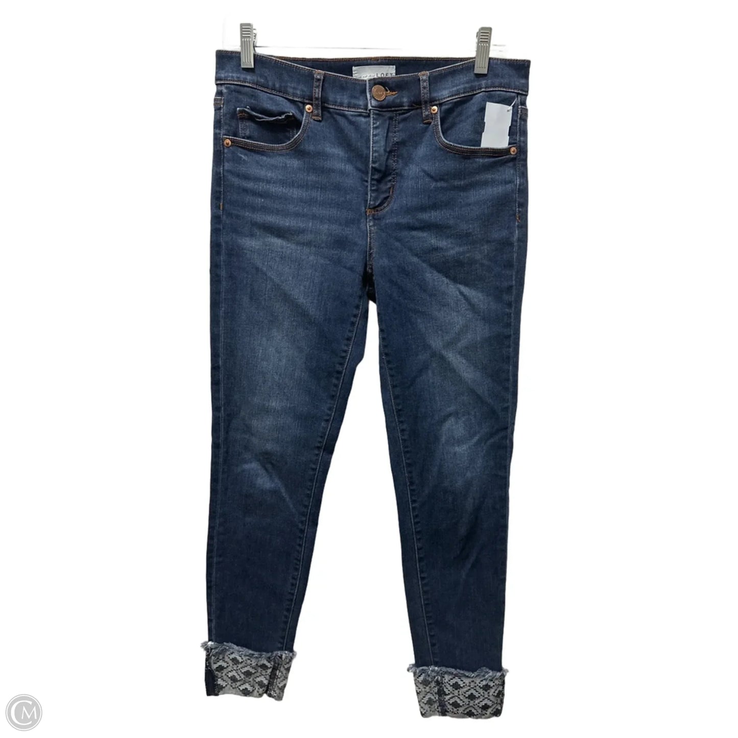 Jeans Straight By Loft In Blue Denim, Size: 6