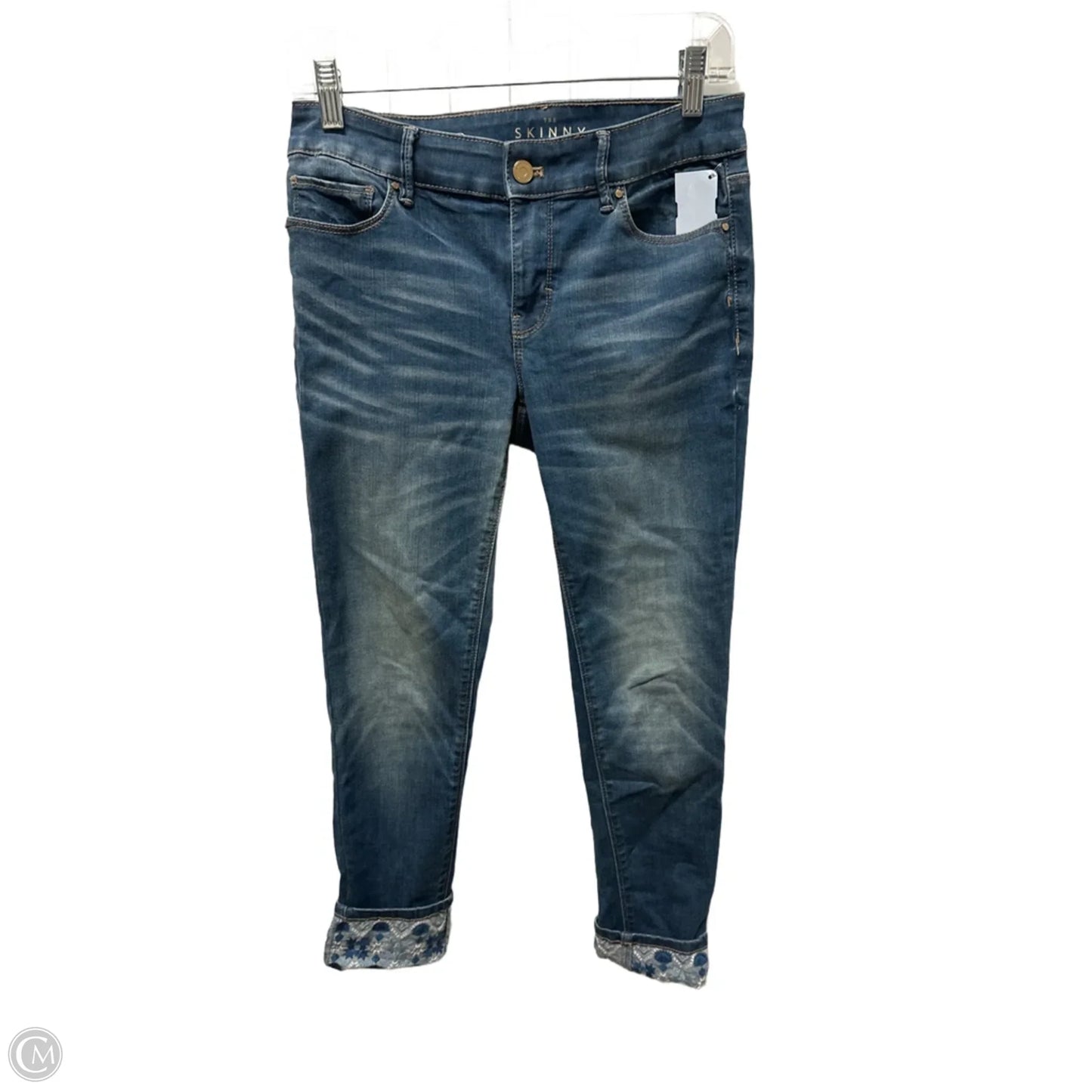 Jeans Skinny By White House Black Market In Blue Denim, Size: 6p