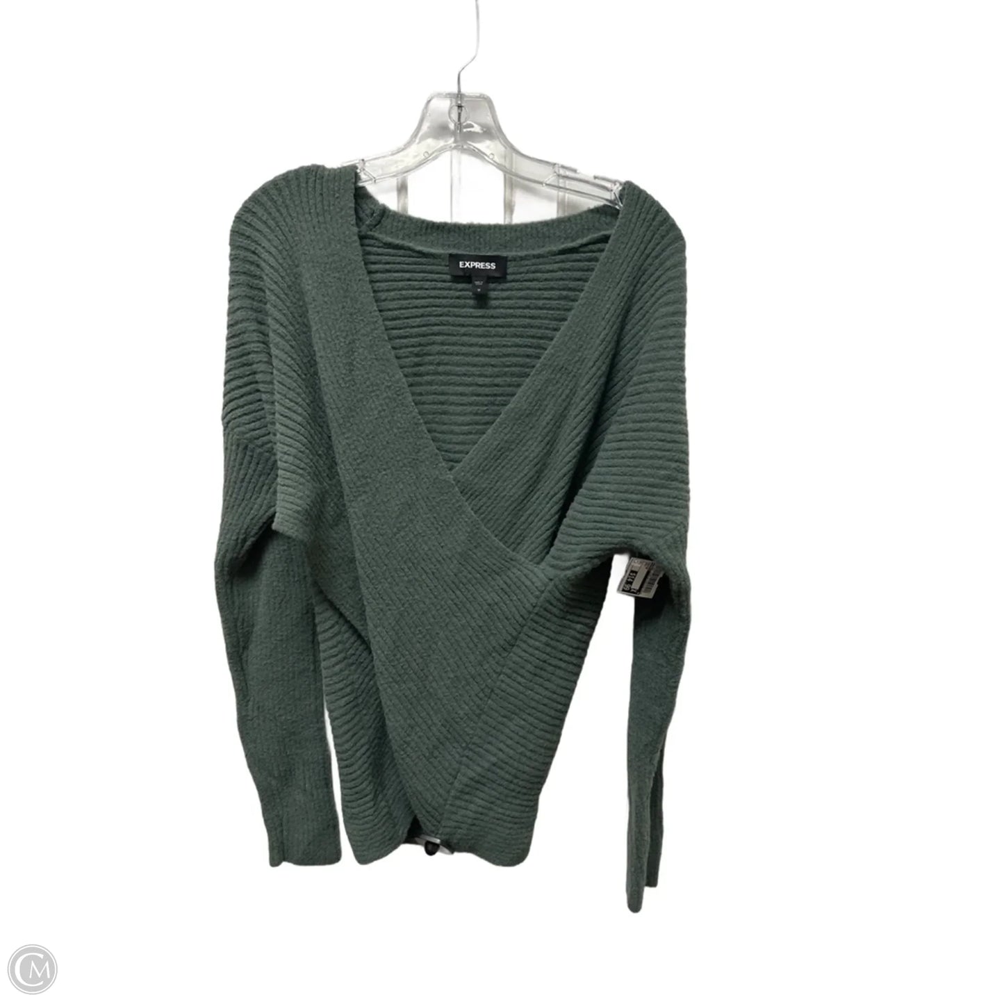 Sweater By Express In Green, Size: M
