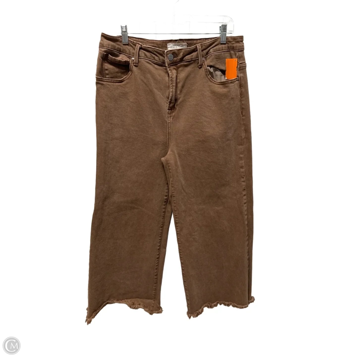 Jeans Wide Leg By Risen In Brown, Size: 16