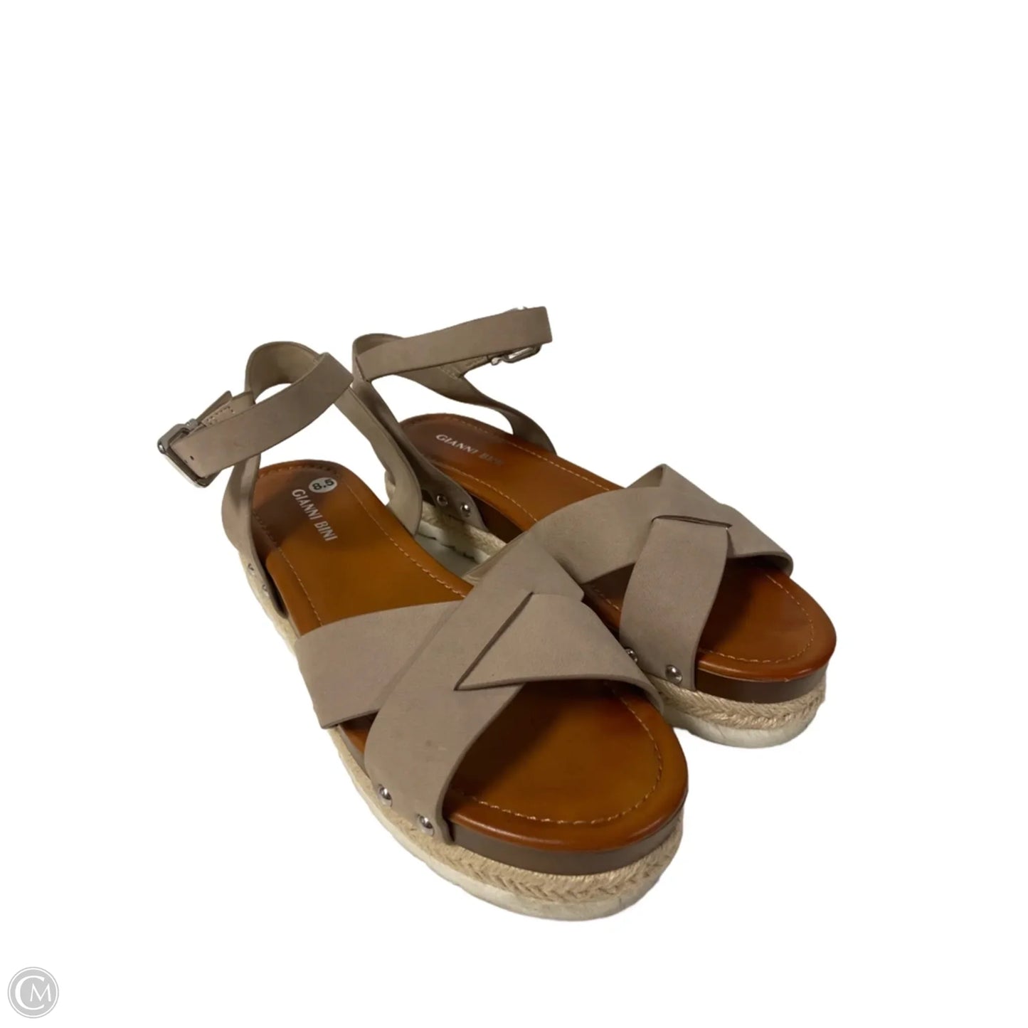 Sandals Flats By Gianni Bini In Taupe, Size: 8.5