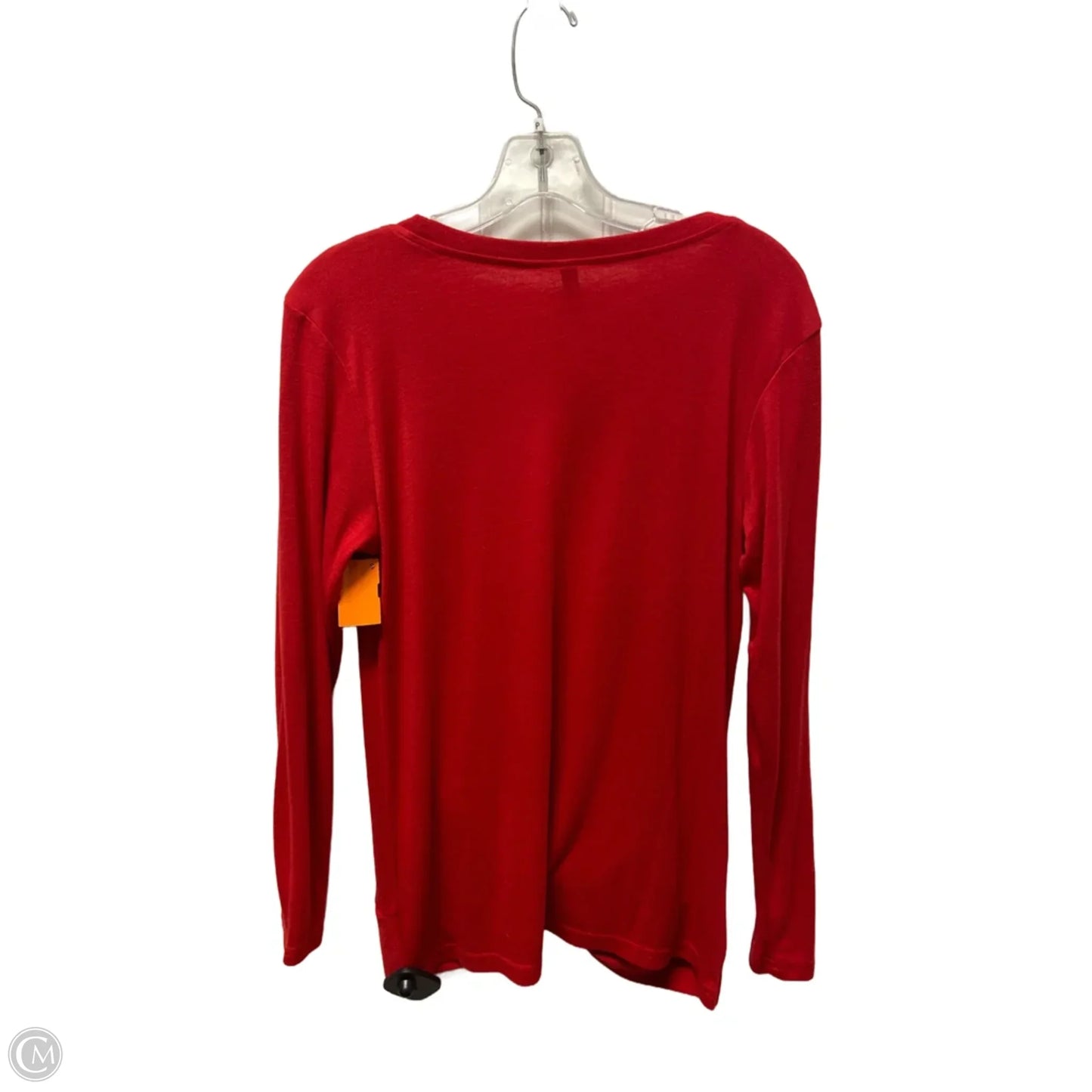 Top Long Sleeve By Clothes Mentor In Red, Size: M