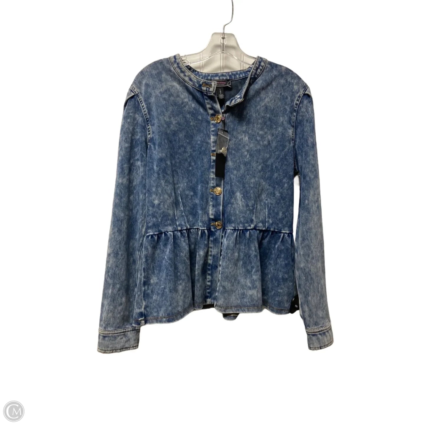 Jacket Denim By C Wonder In Blue Denim, Size: L