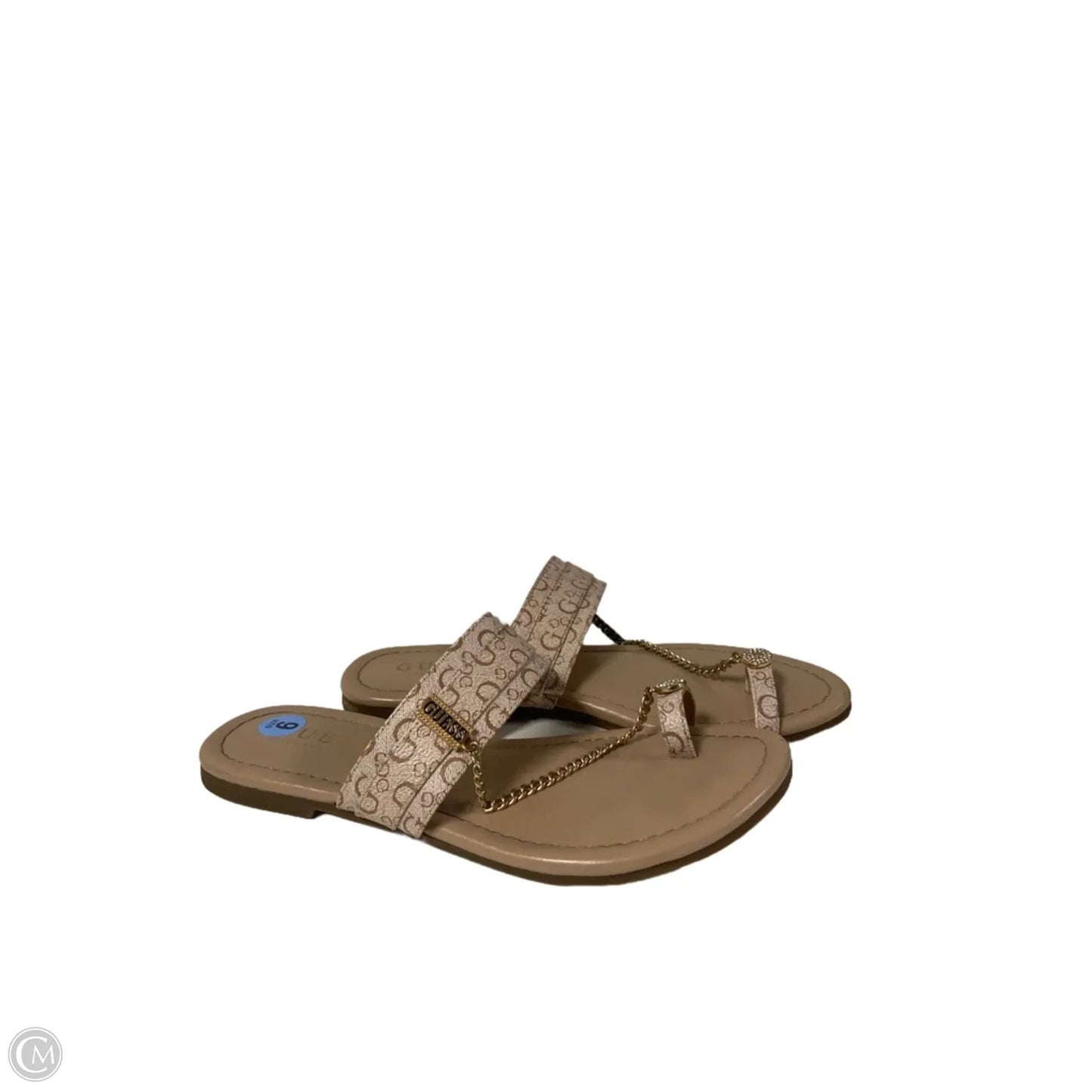 Sandals Flats By Guess In Beige, Size: 6