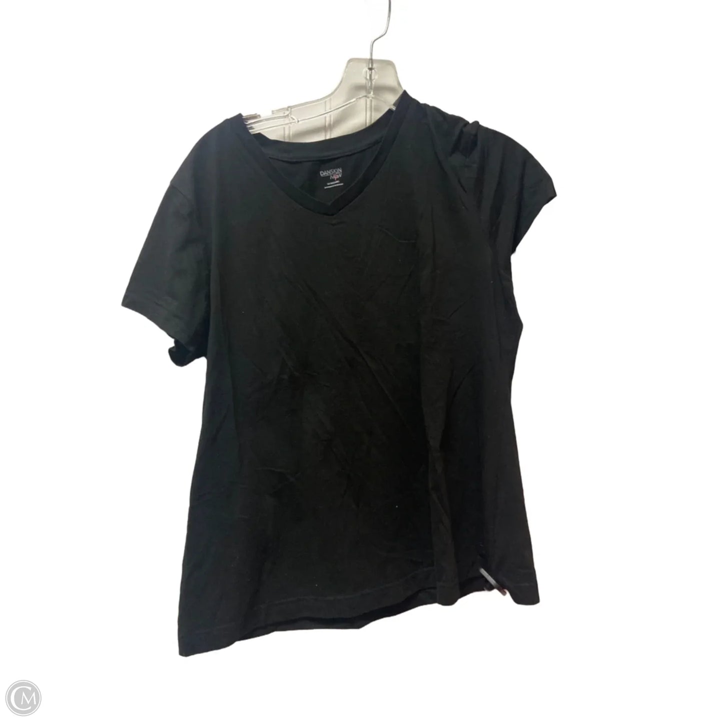 Athletic Top Short Sleeve By Danskin Now In Black, Size: 1x