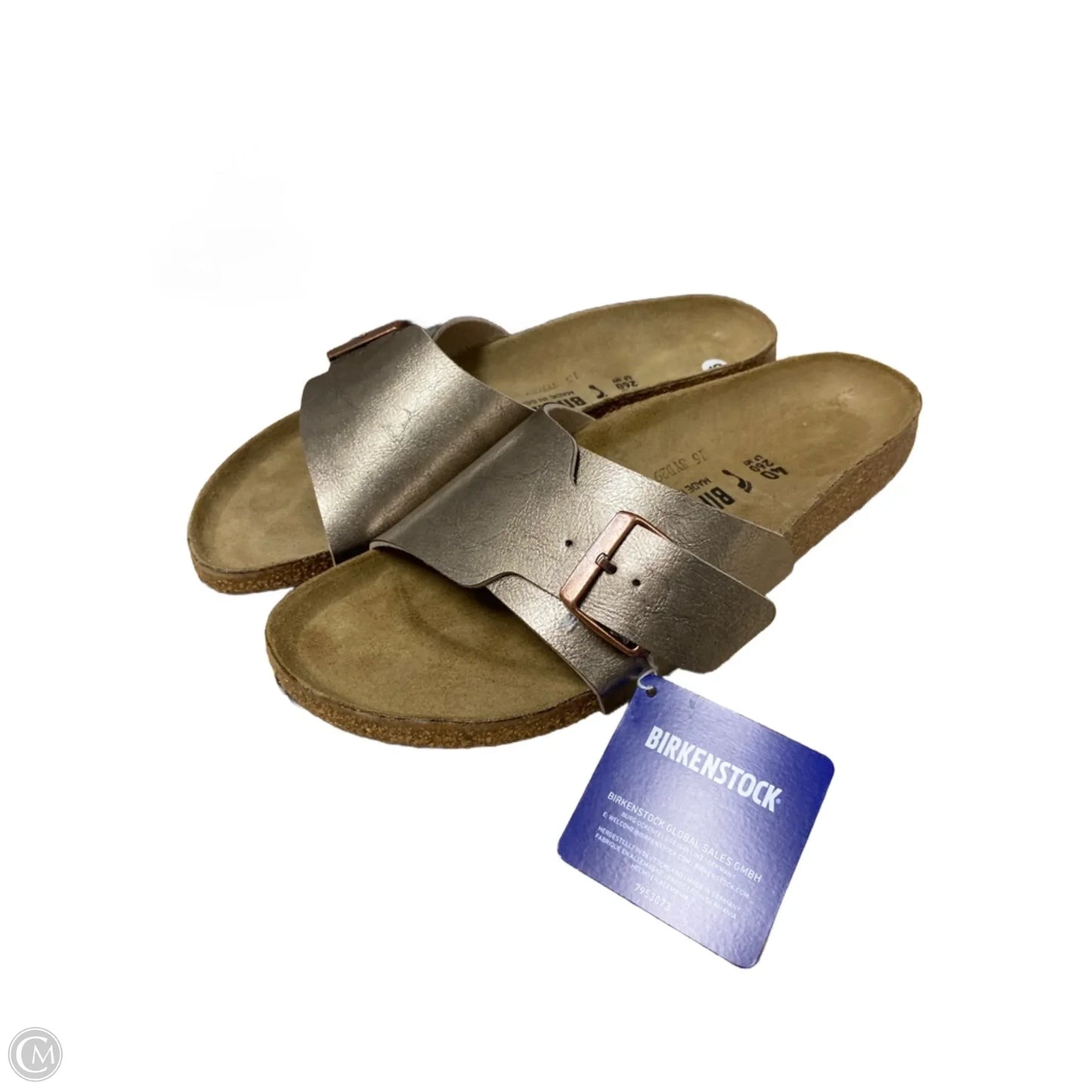 Sandals Flats By Birkenstock In Bronze, Size: 9