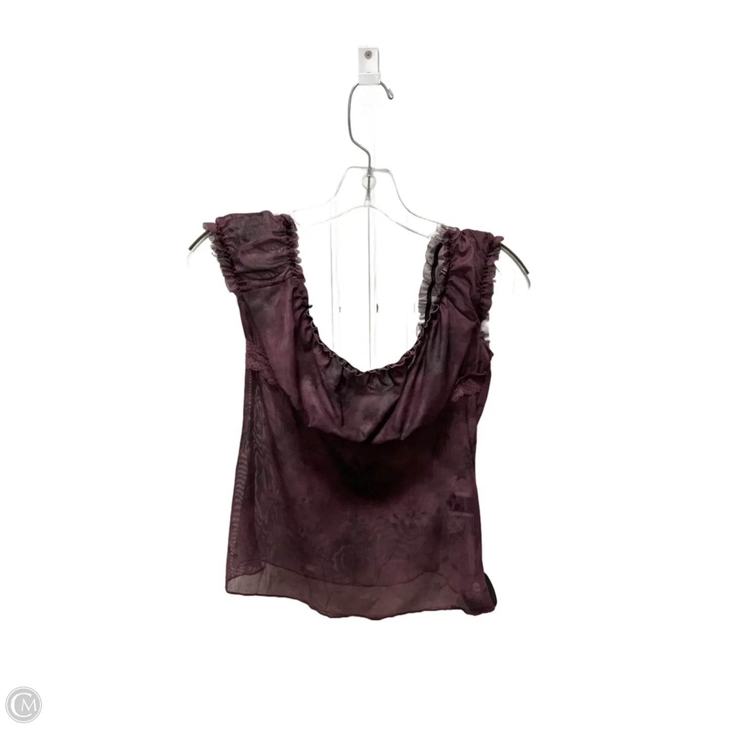 Top Sleeveless By Shein In Purple, Size: M