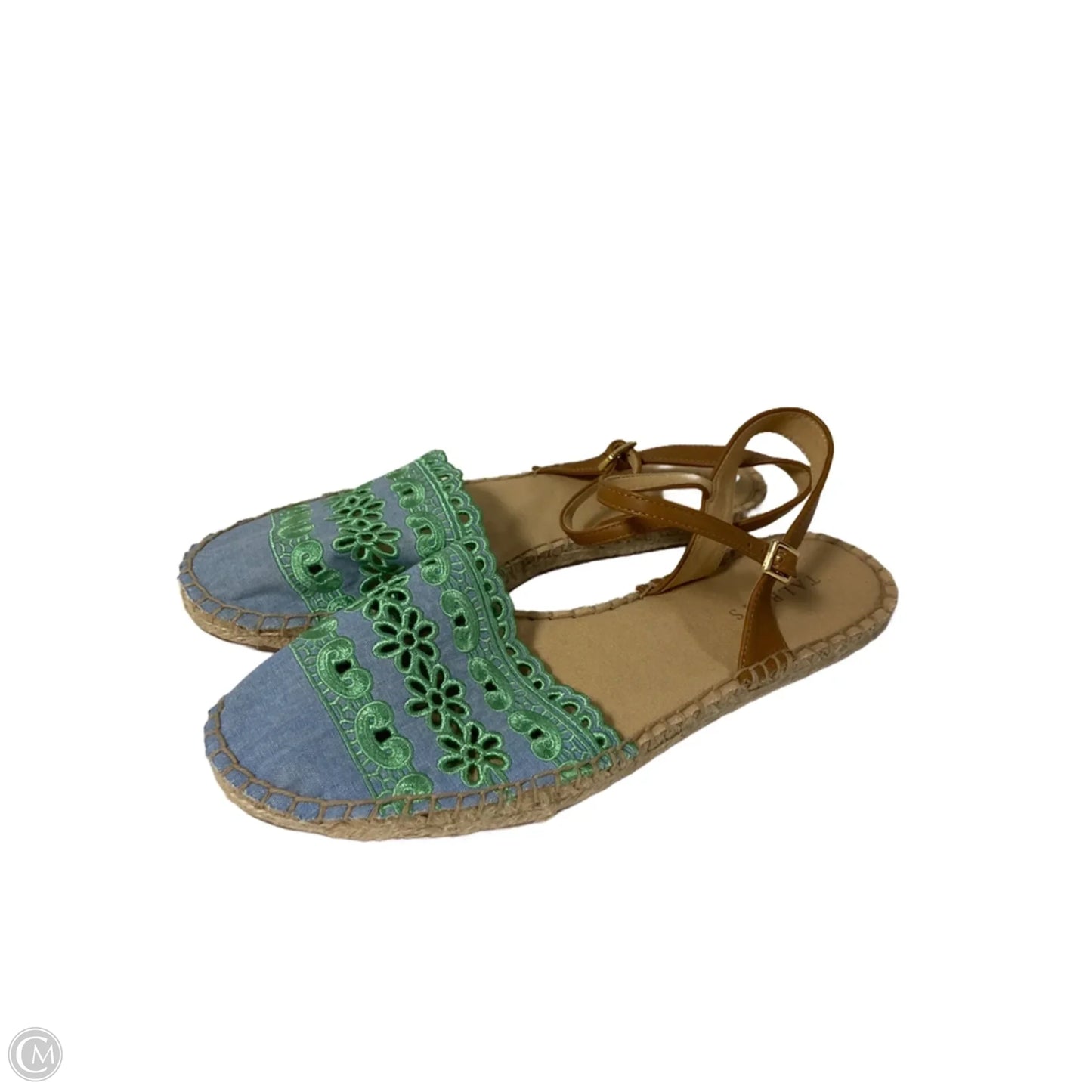 Shoes Flats By Talbots In Blue & Green, Size: 9
