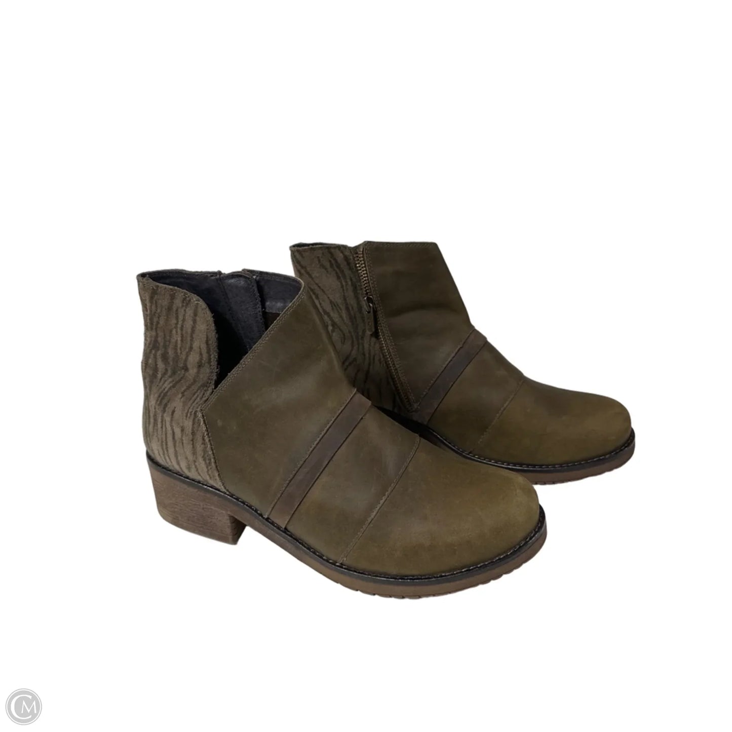 Boots Ankle Heels By Naot In Green, Size: 11