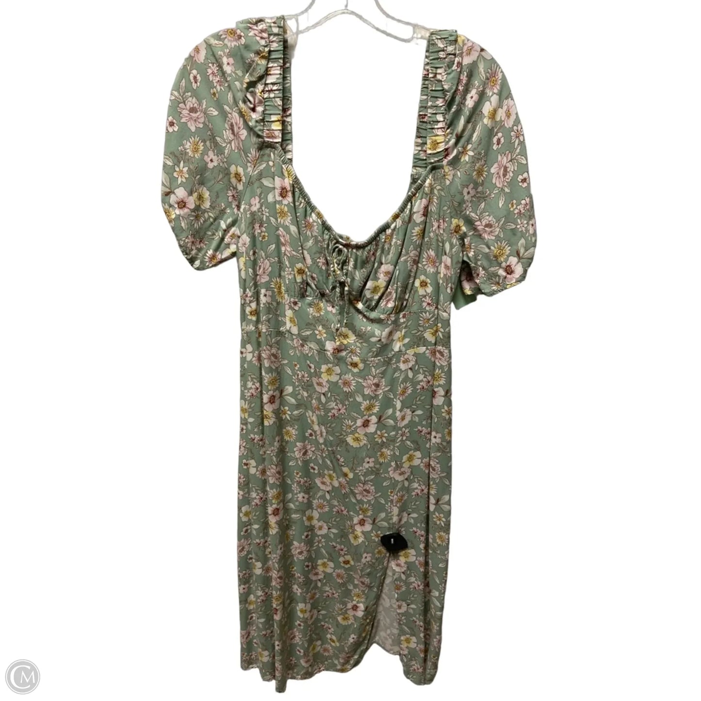 Dress Casual Midi By Almost Famous In Green, Size: 2x