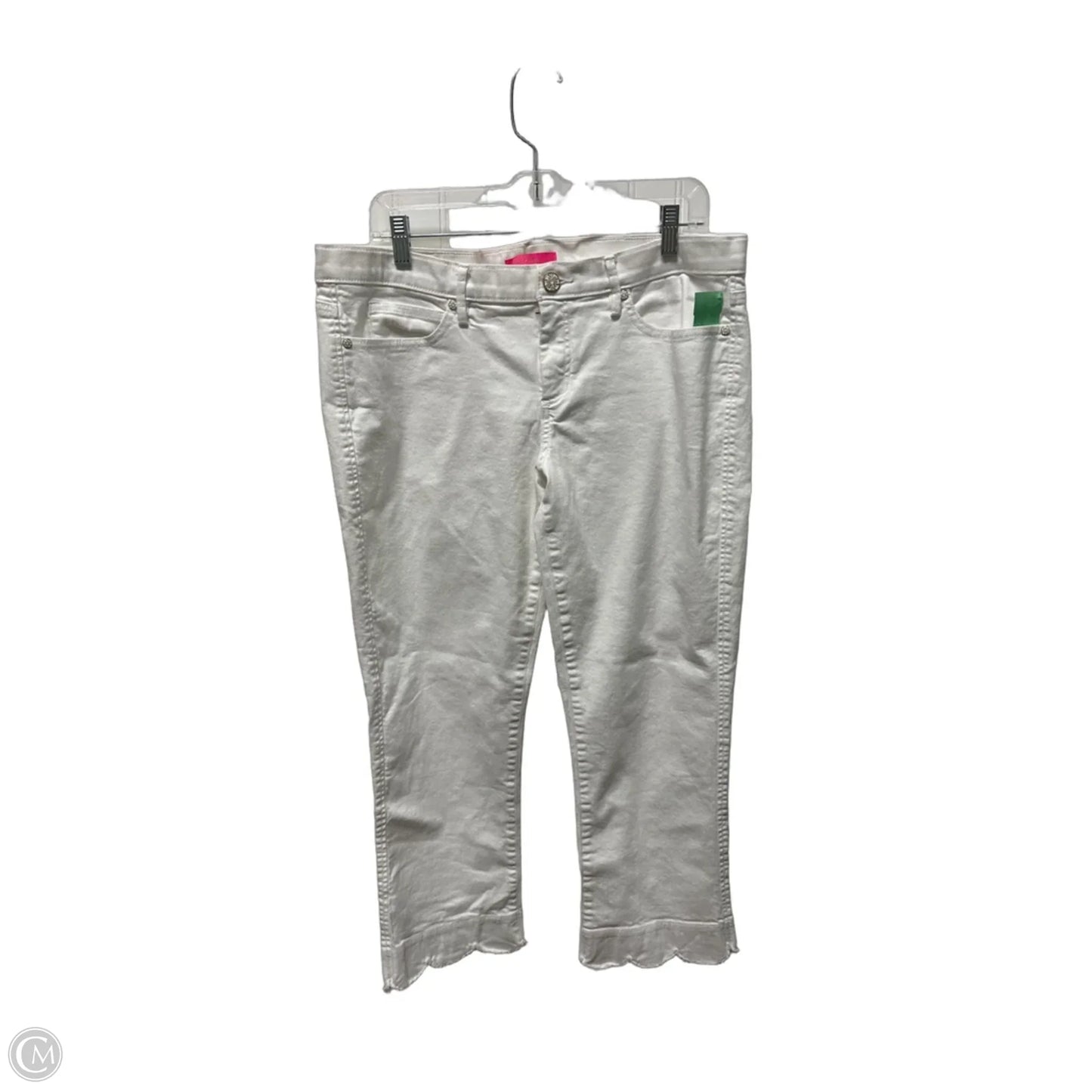 Jeans Designer By Lilly Pulitzer In White Denim, Size: 16