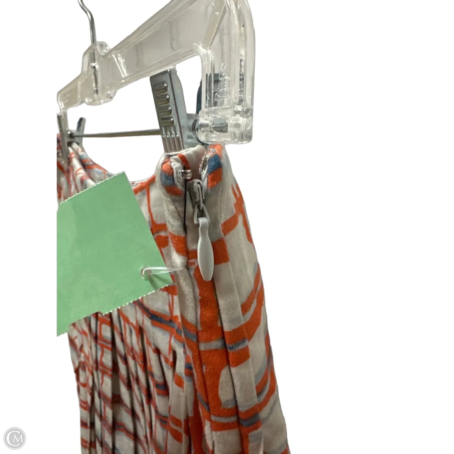 Skirt Mini & Short By Maeve In Grey & Orange, Size: 2