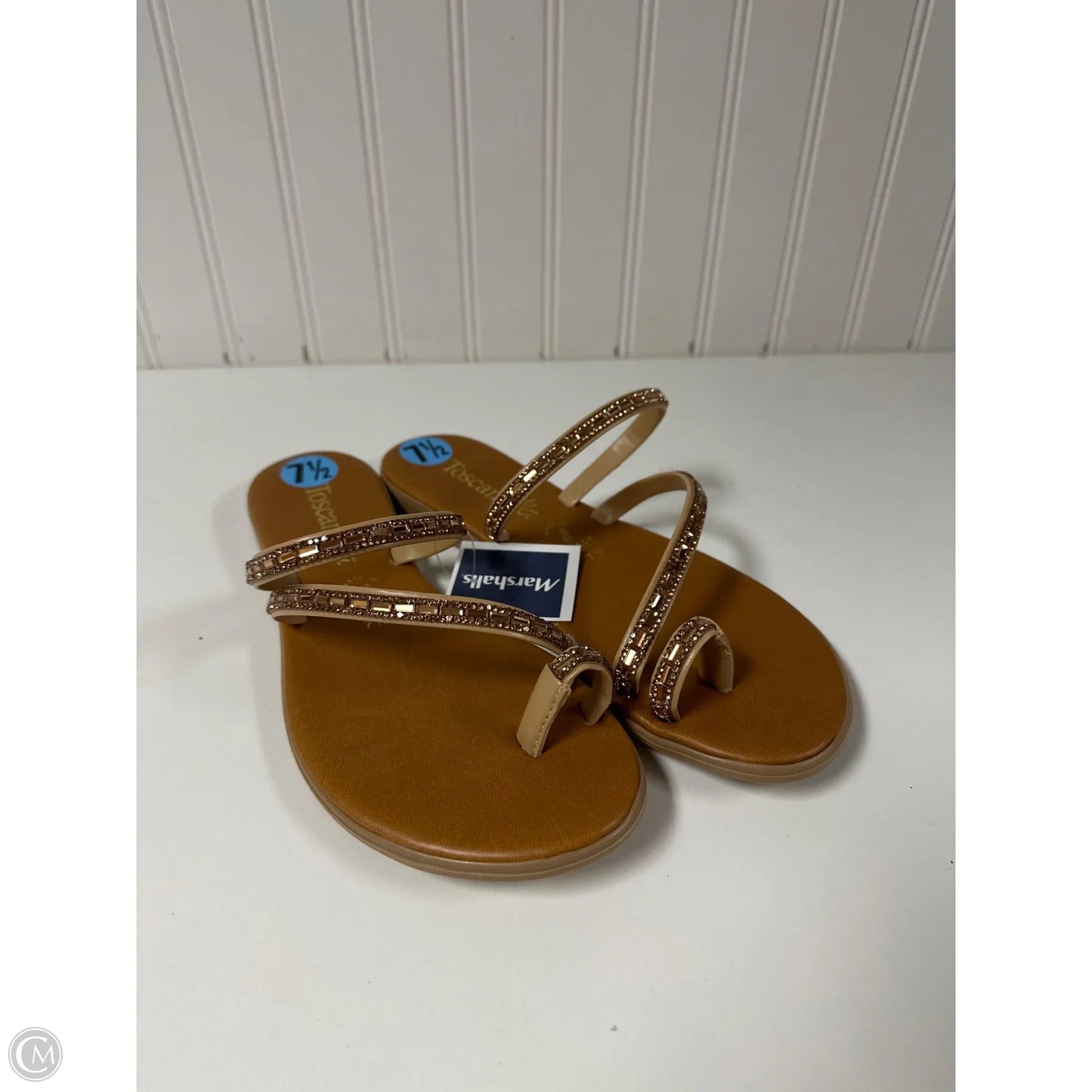 Sandals Flats By Toscanella In Tan, Size: 7.5