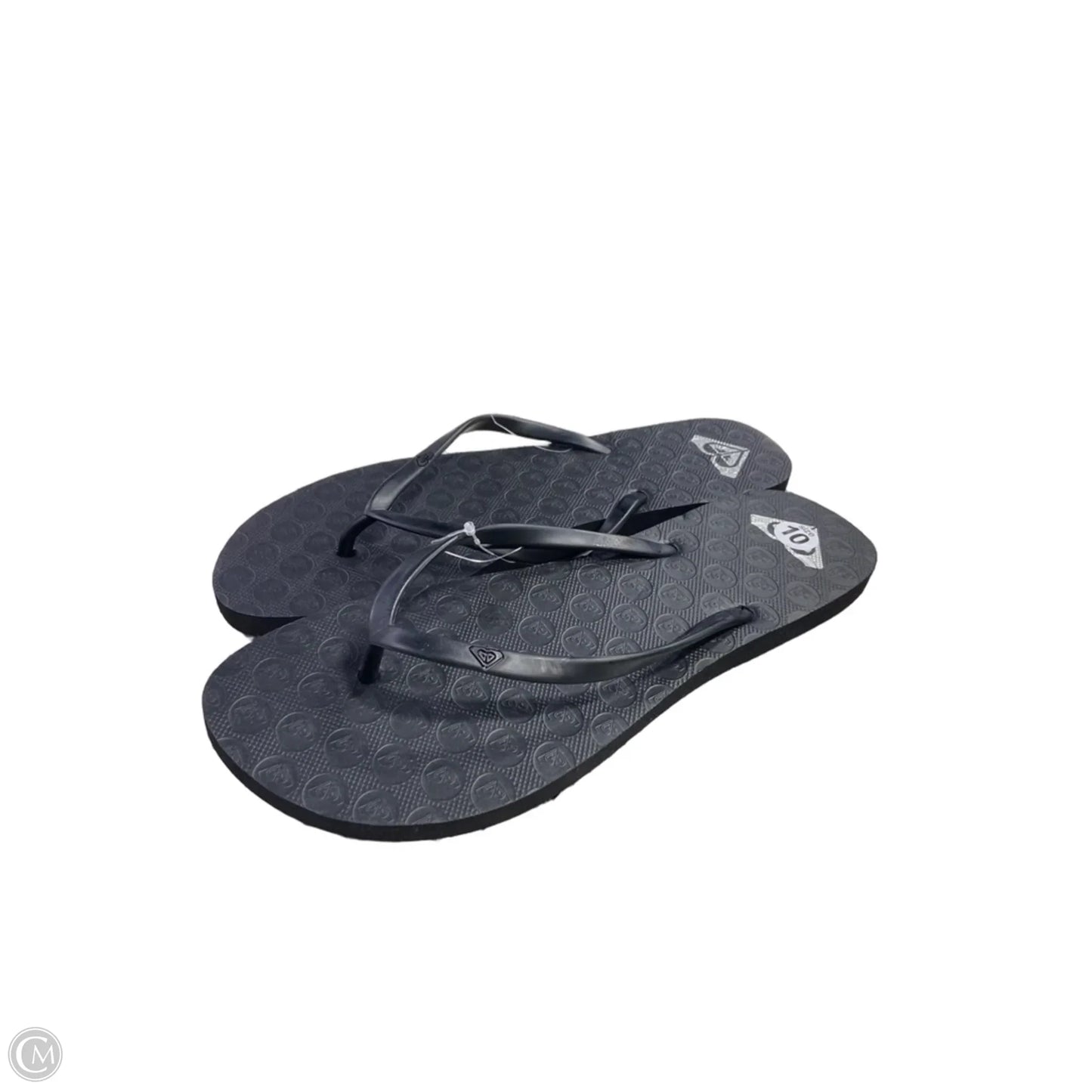 Sandals Flip Flops By Roxy In Black, Size: 10