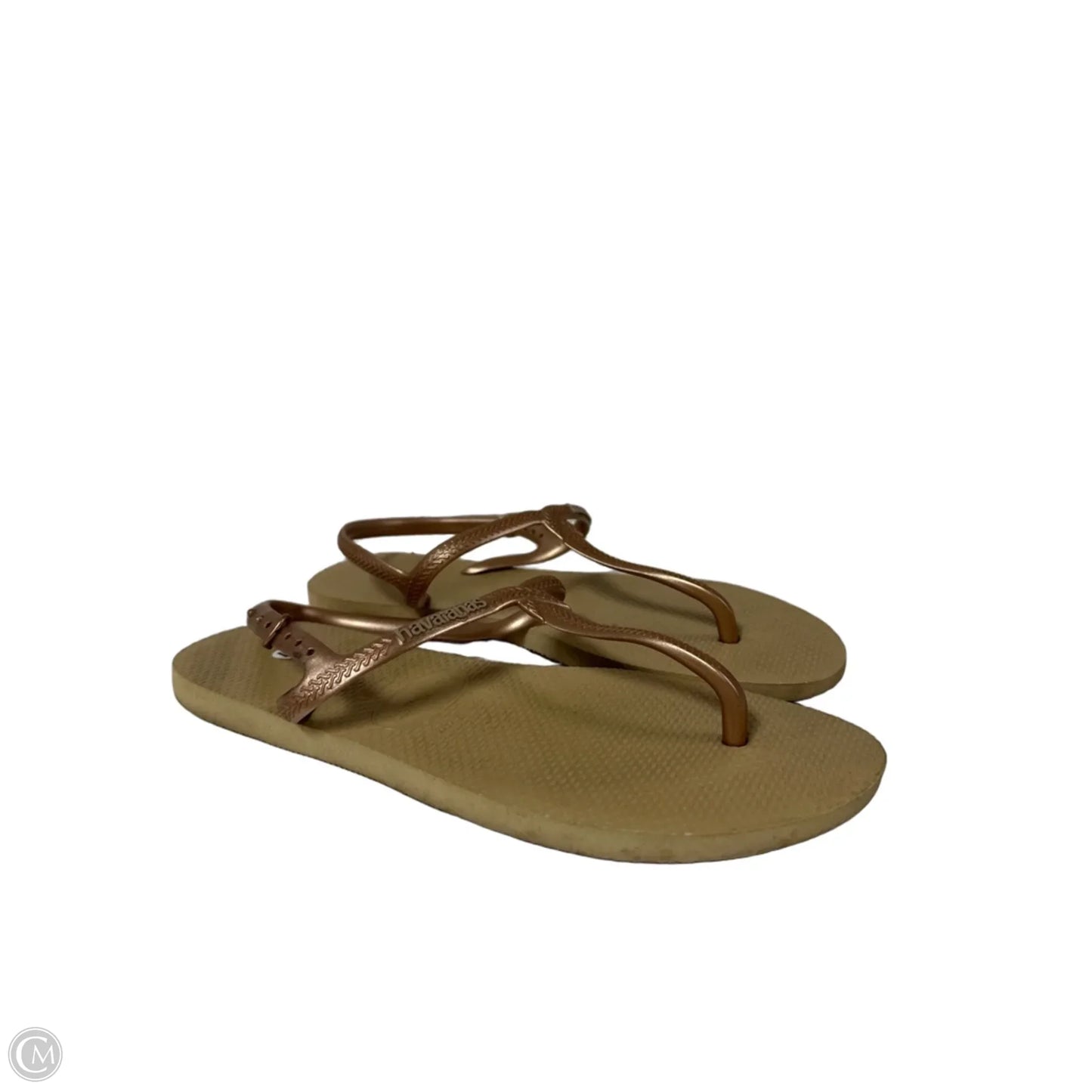 Sandals Flats By Havaianas In Gold, Size: 11