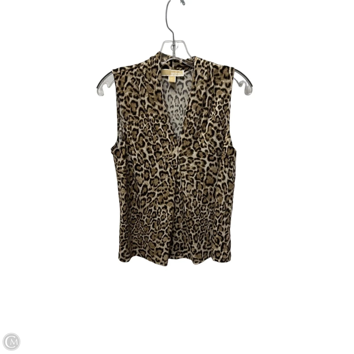 Top Sleeveless By Michael By Michael Kors In Animal Print, Size: Sp
