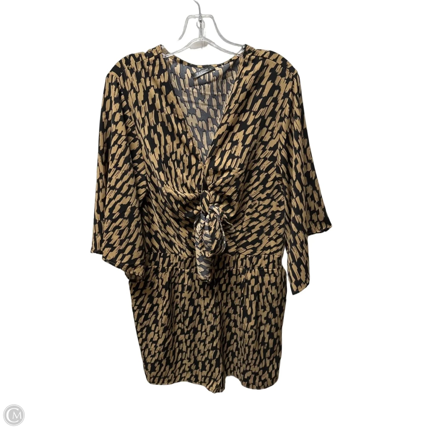 Romper By Cmc In Black & Brown, Size: Xl